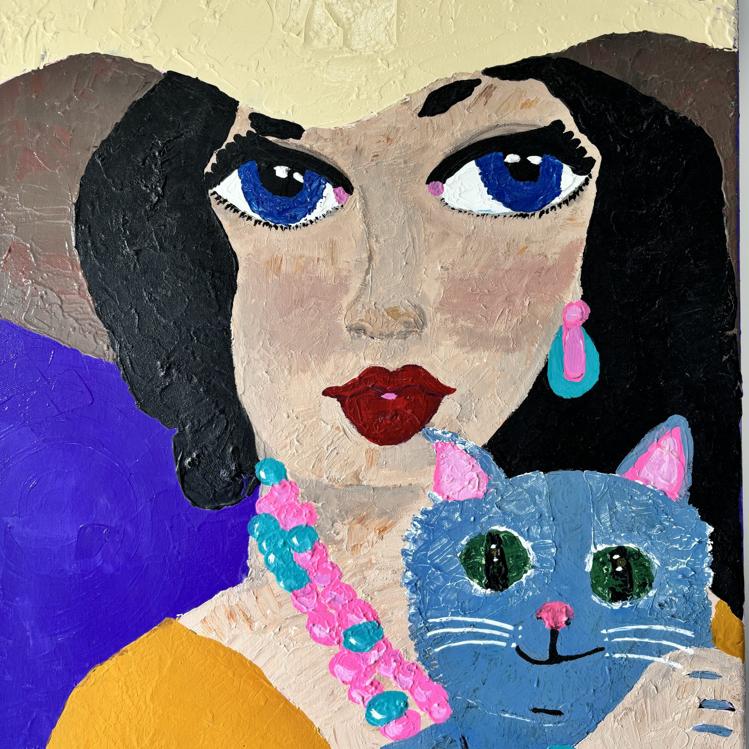 Kim Magee Art A Girl And Her Cat 9