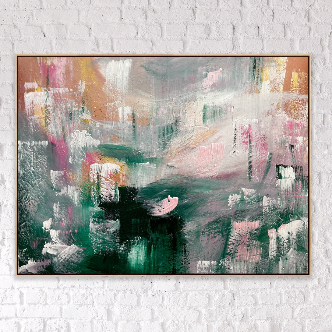 Framed Brick Wall Alanah Jarvis Abstract Art