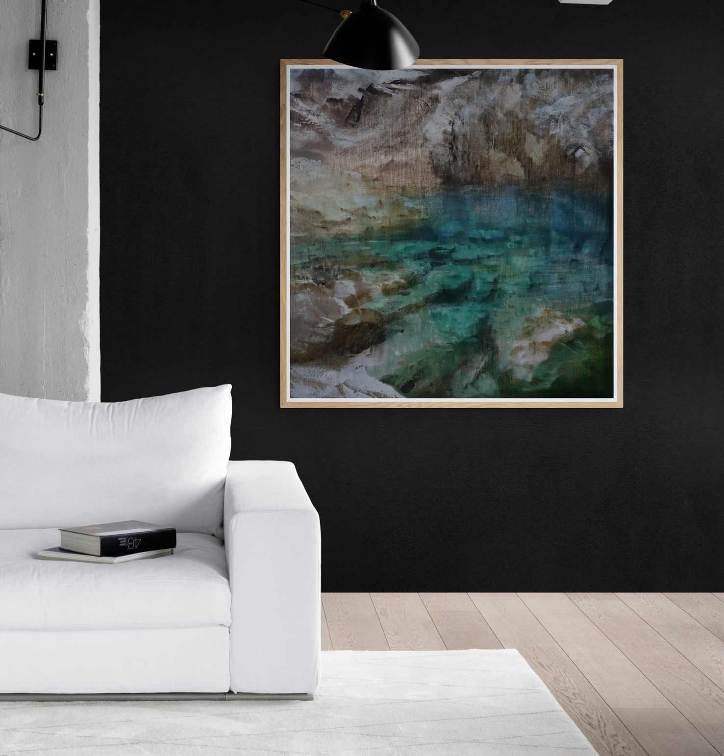 Canvy Crystal Tide 1 Industrial Style Living Room With Comfy Sofa