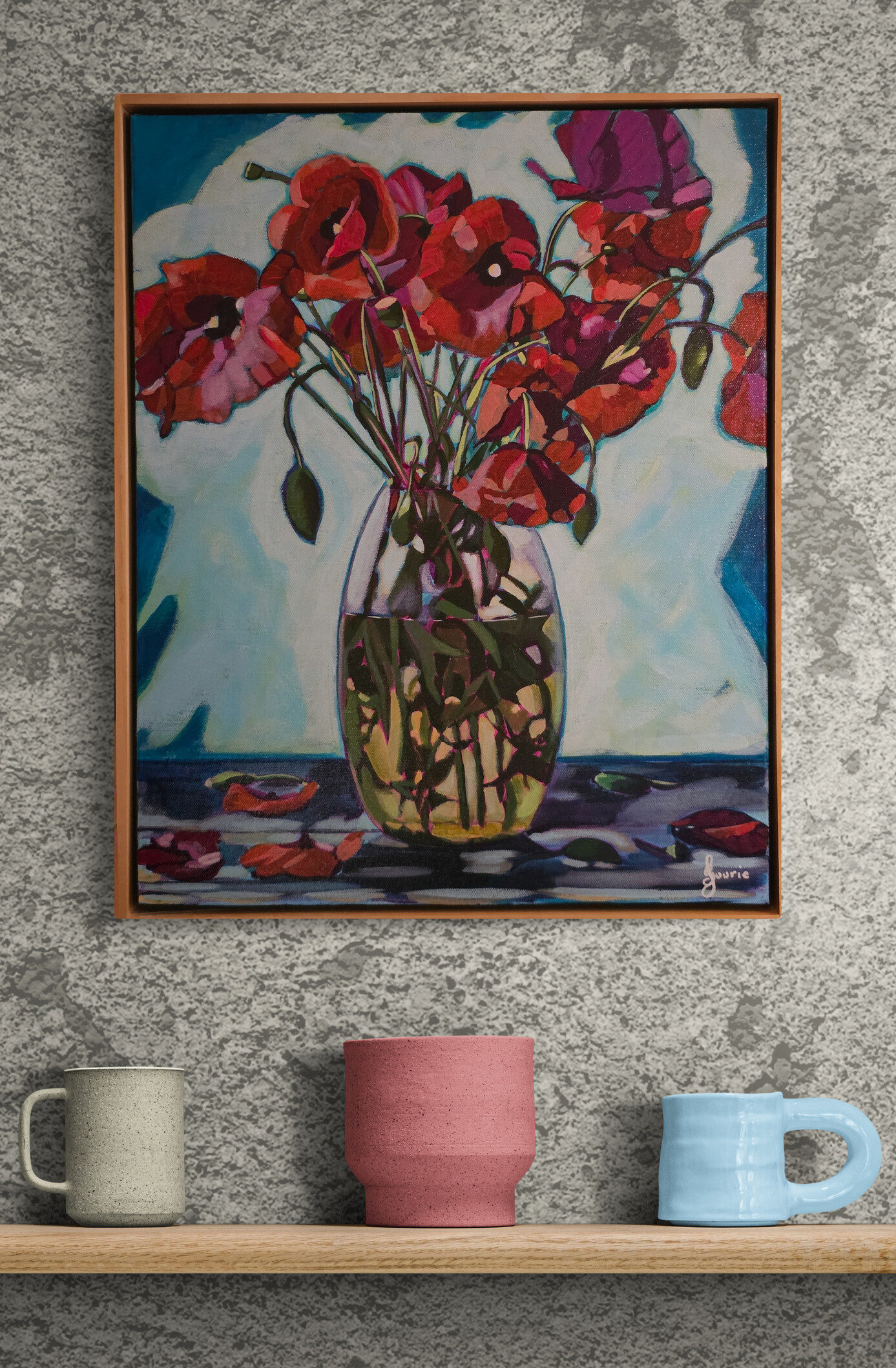 Susan Fourie Valour Red 1 Art Lovers Australia