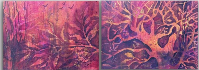 Eucaluptus Sunset Diptych