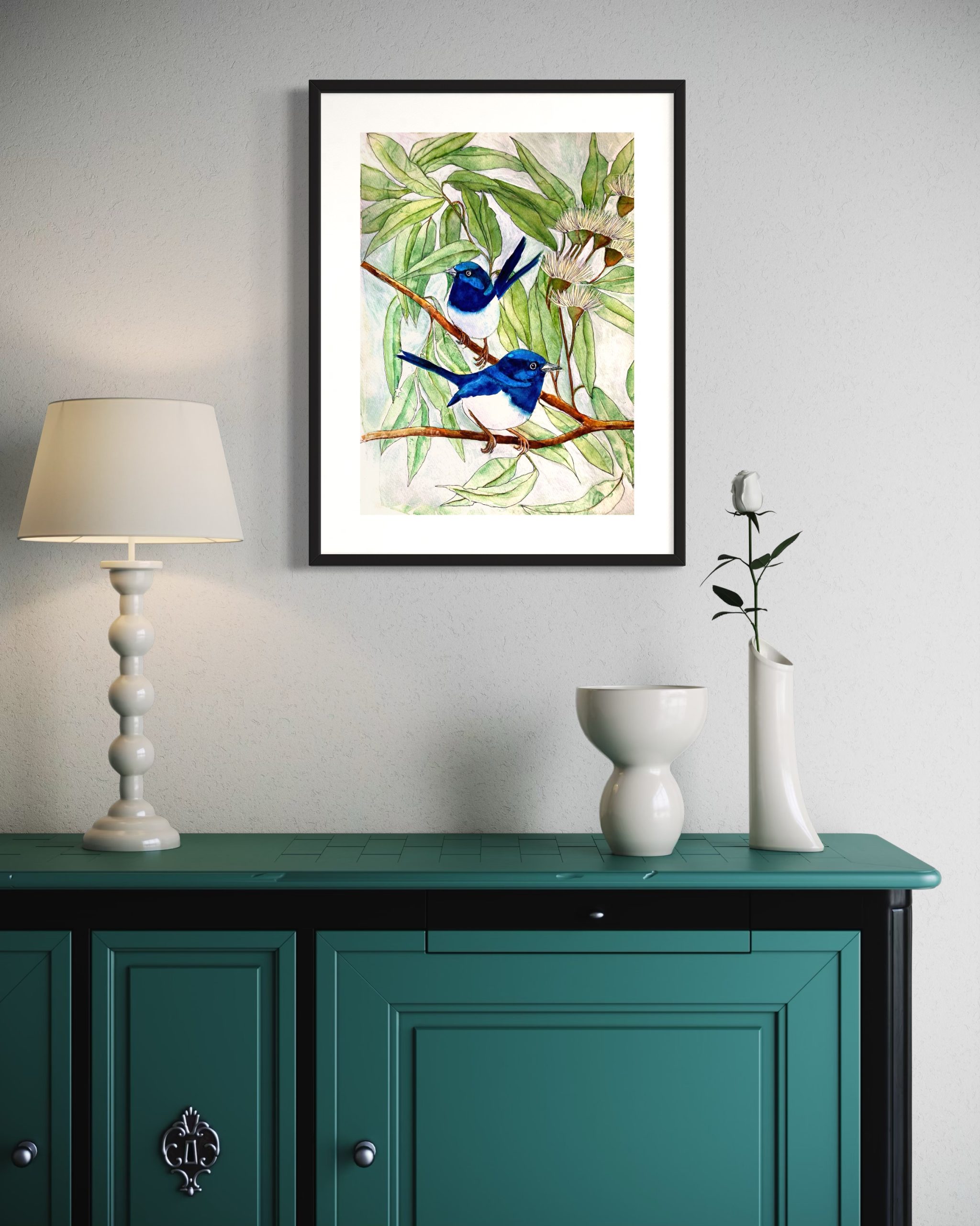 Mbj 425 Blue Wren Hanging
