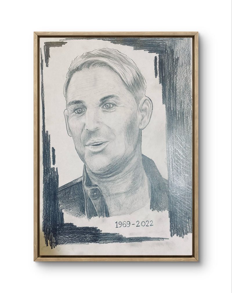 Shane Warne – Tribute by pencil