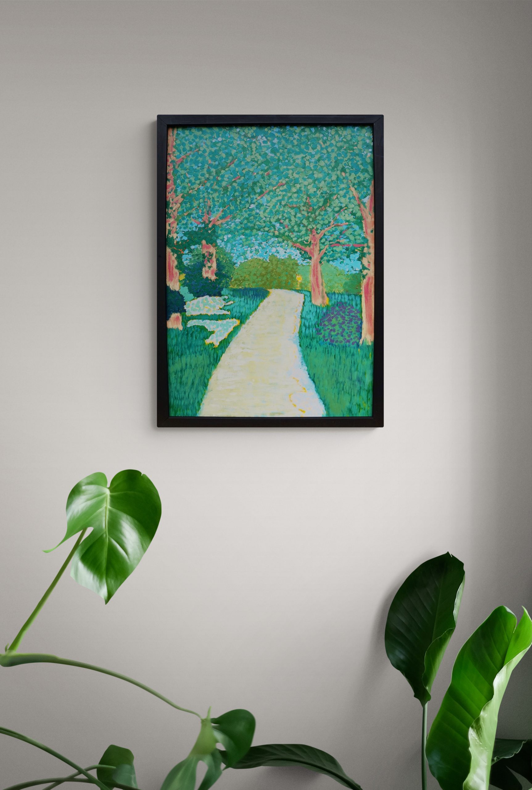 Sunlit Room With Tropical Plant