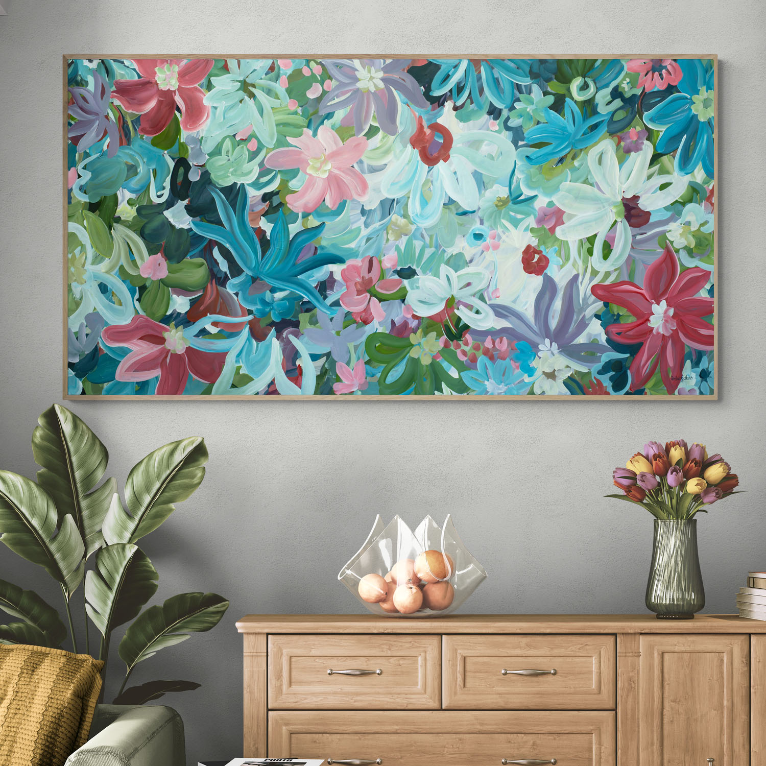Floral Garden Original Art Room 3