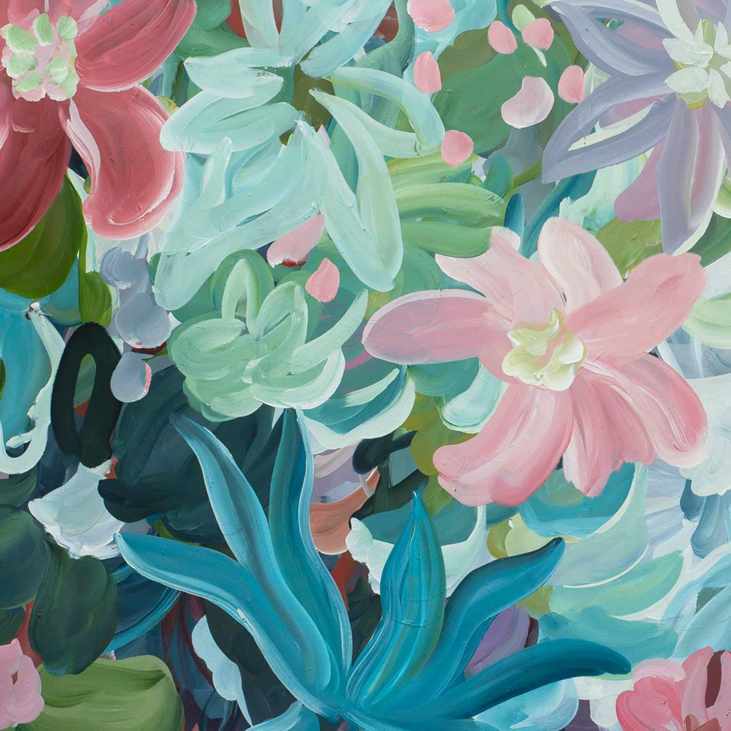 Floral Garden Original Art By Amber Gittins Crop