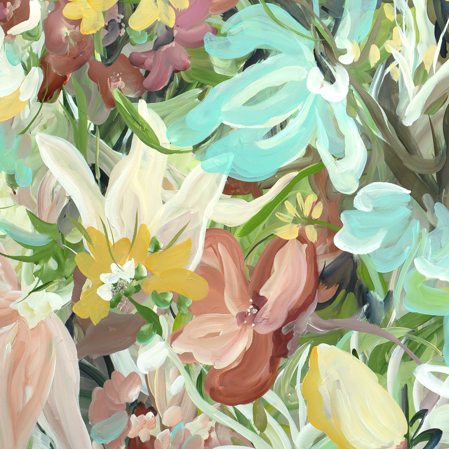 Tranquil Wildflowers Original Art By Amber Gittins Crop