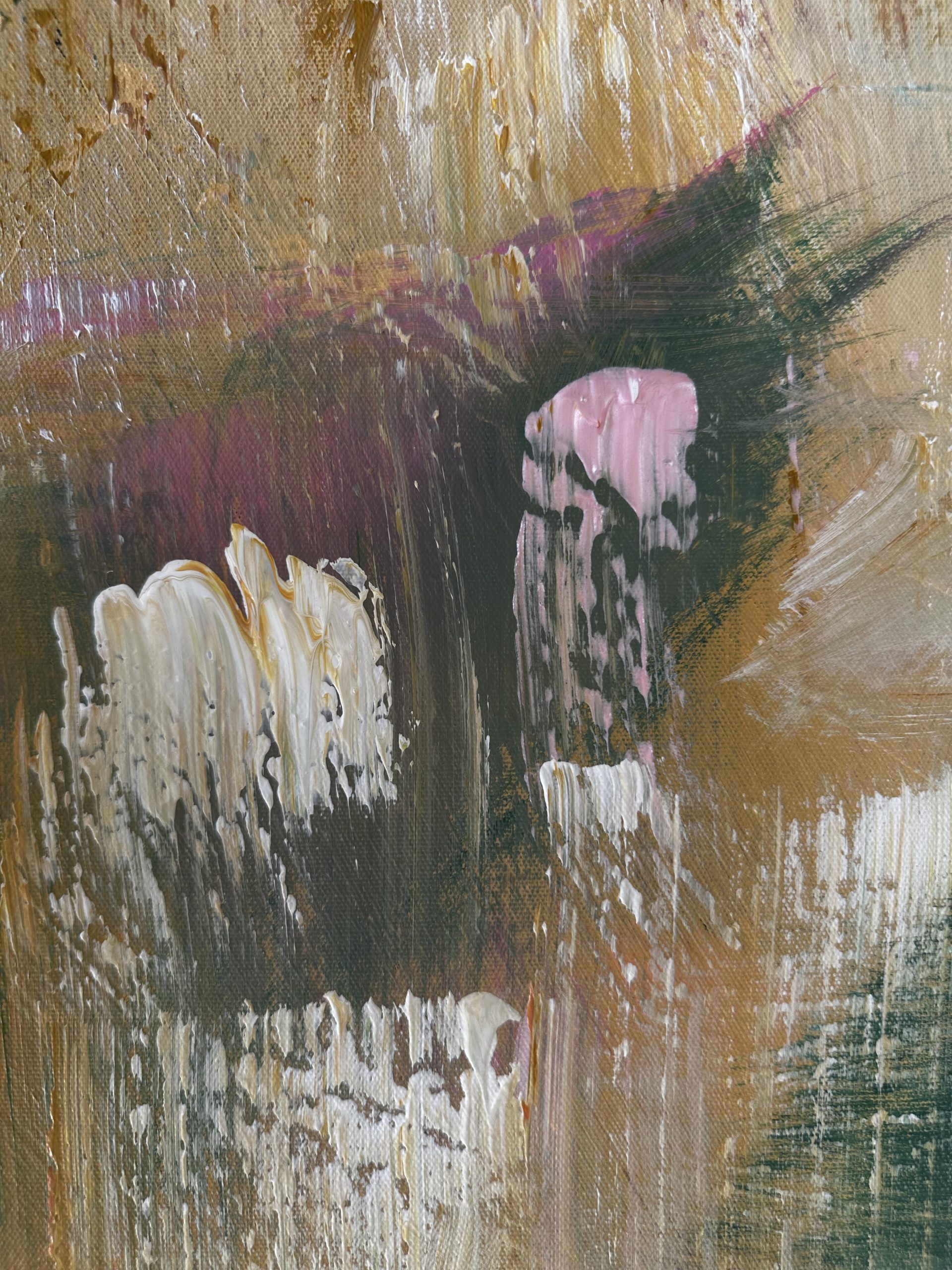 Brown Pink Close Up Alanah Jarvis Abstract Art