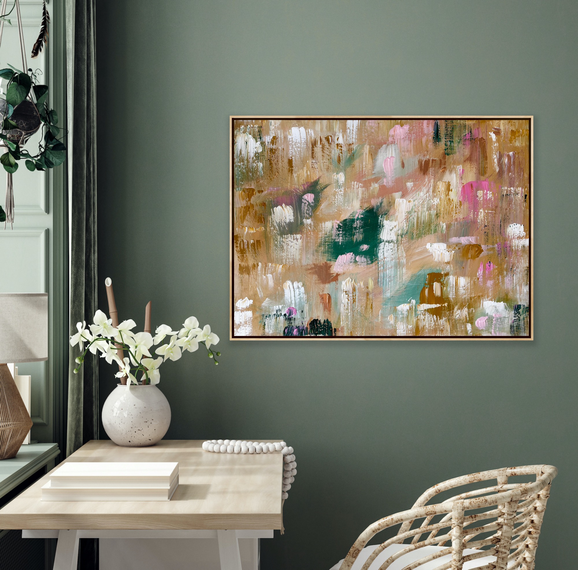 Green Inteiror Alanah Jarvis Abstract Art