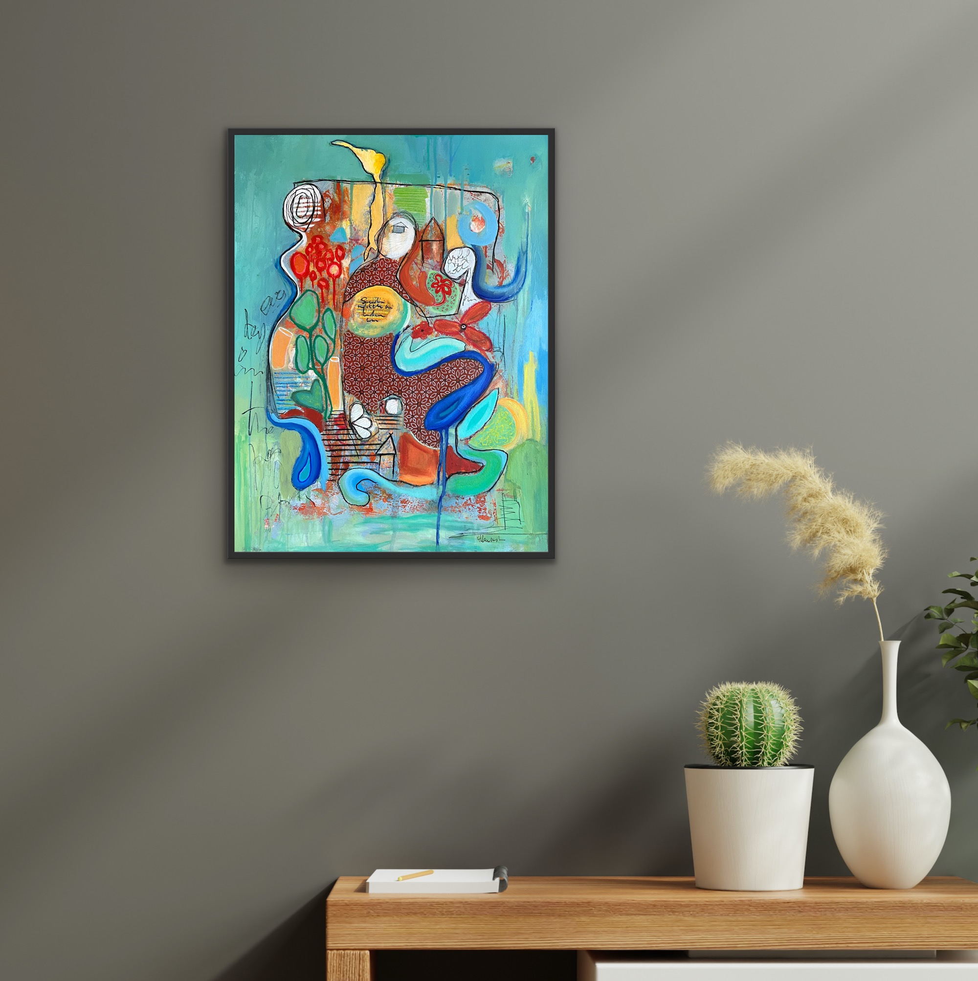 Seek To Fill Hollow Insitu Grey Wall