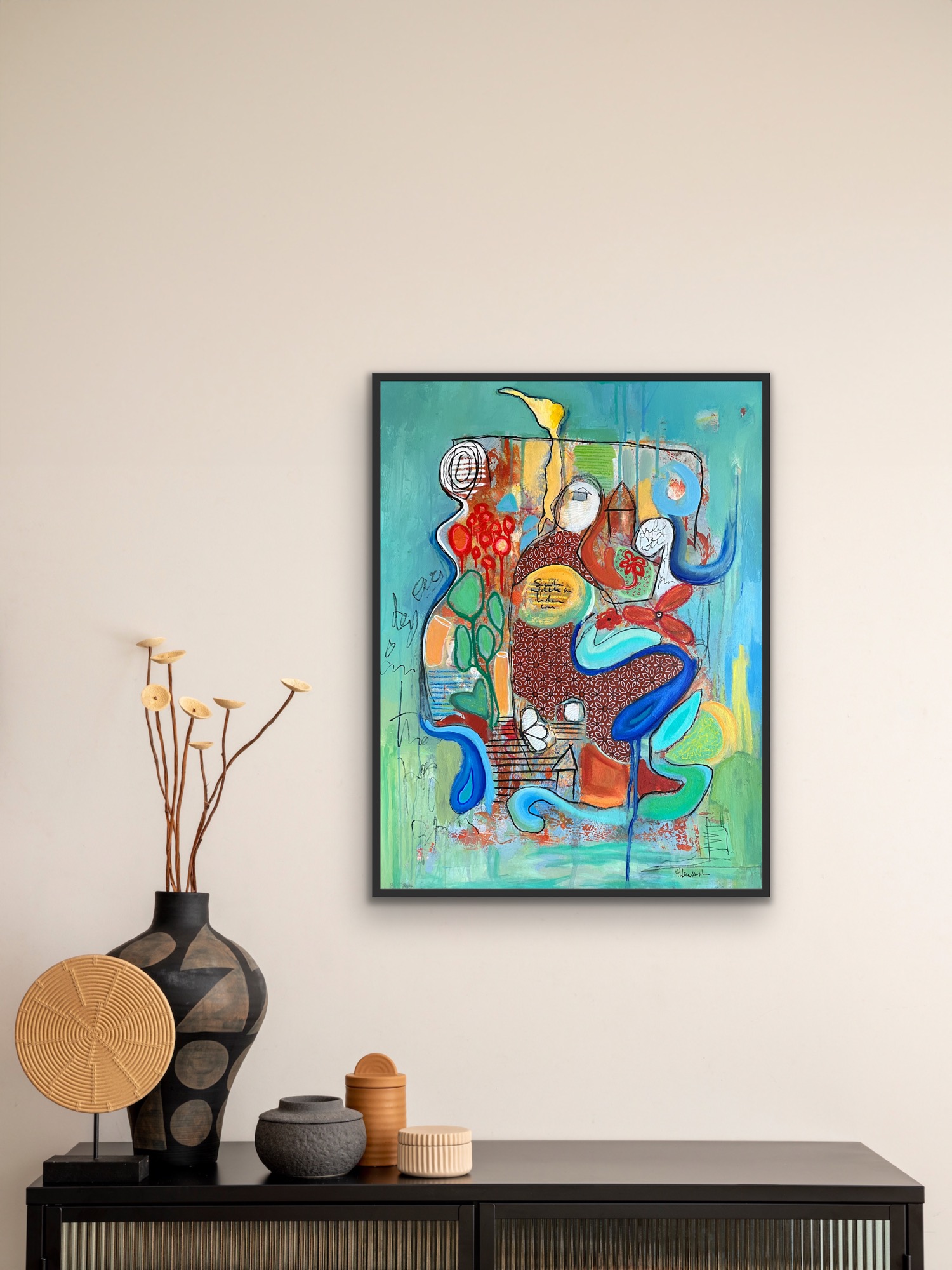 Seek To Fill Hollow Insitu Above Side Table