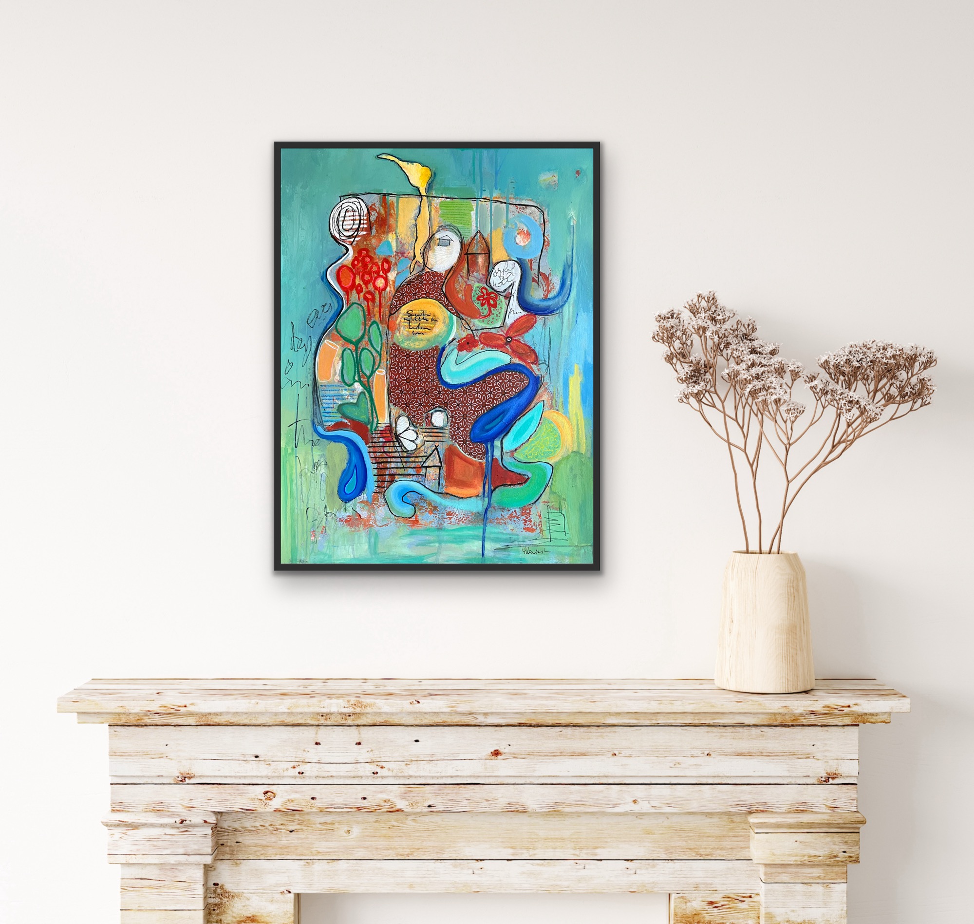 Seek To Fill Hollow Insitu White Wall