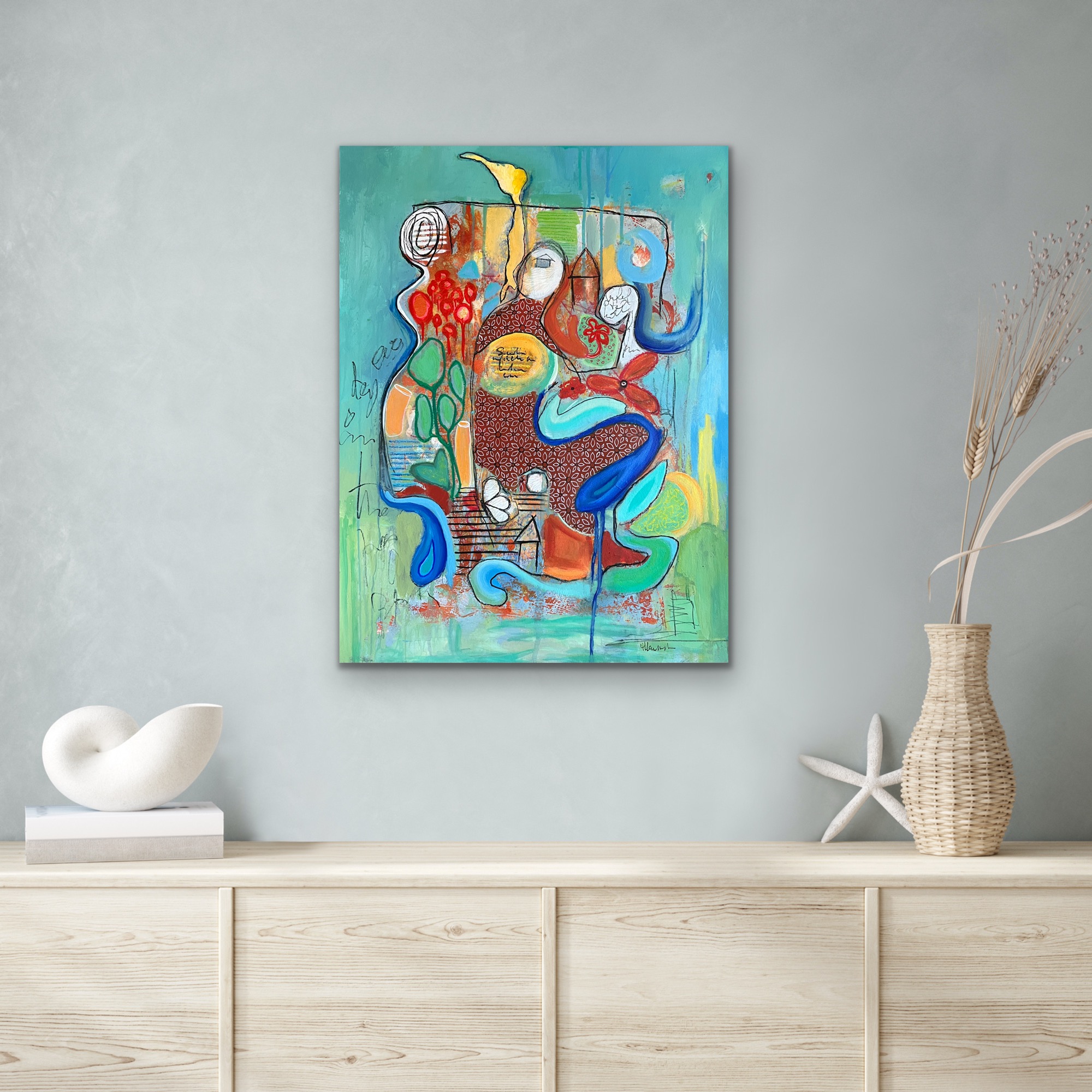 Seek To Fill Hollow Insitu Light Grey Wall