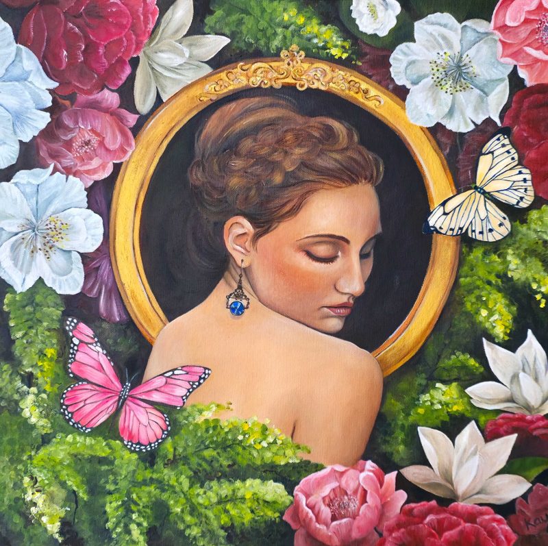 Girl with a blue earring