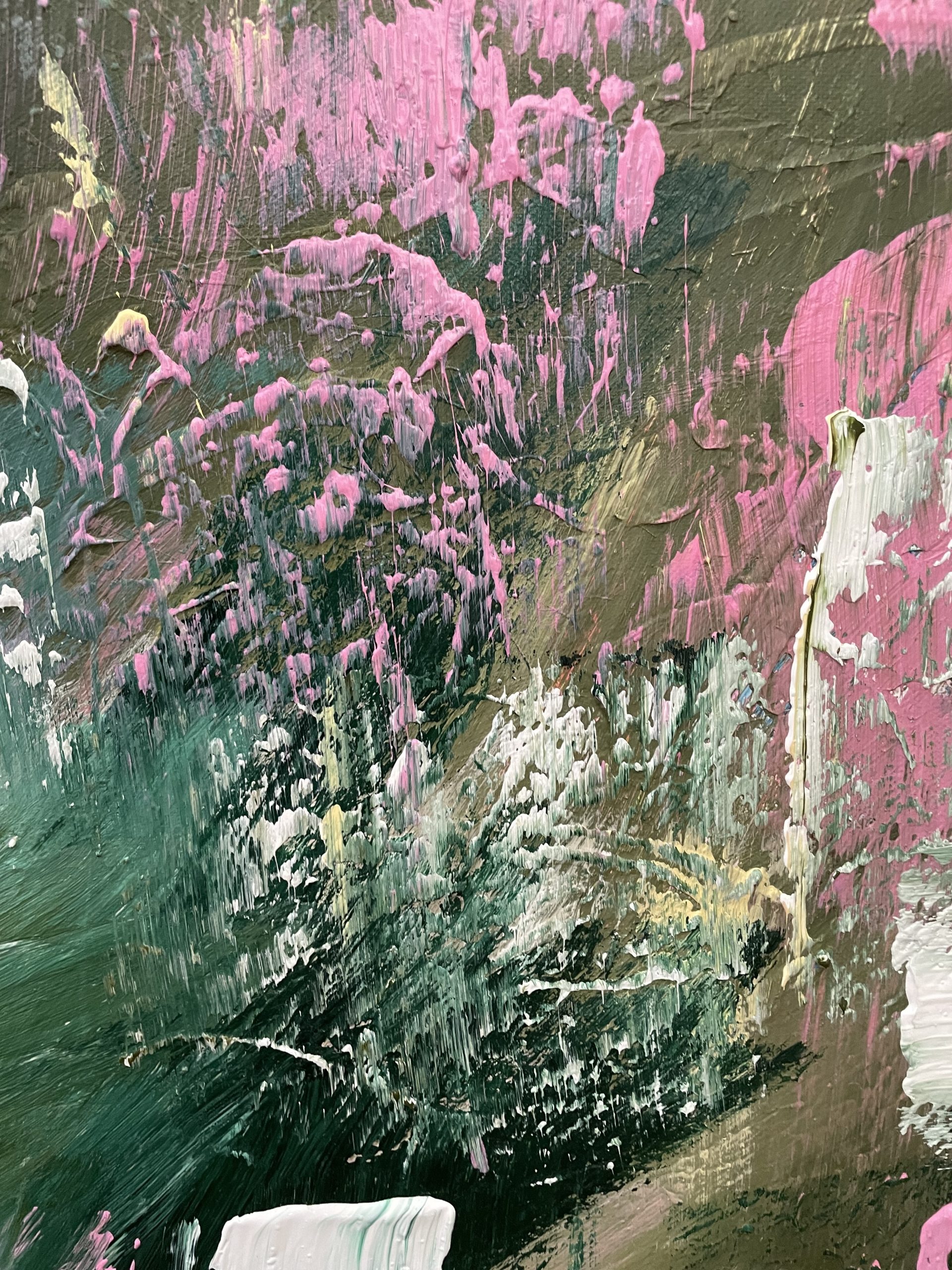 Close Up Green Texture Alanah Jarvis Art