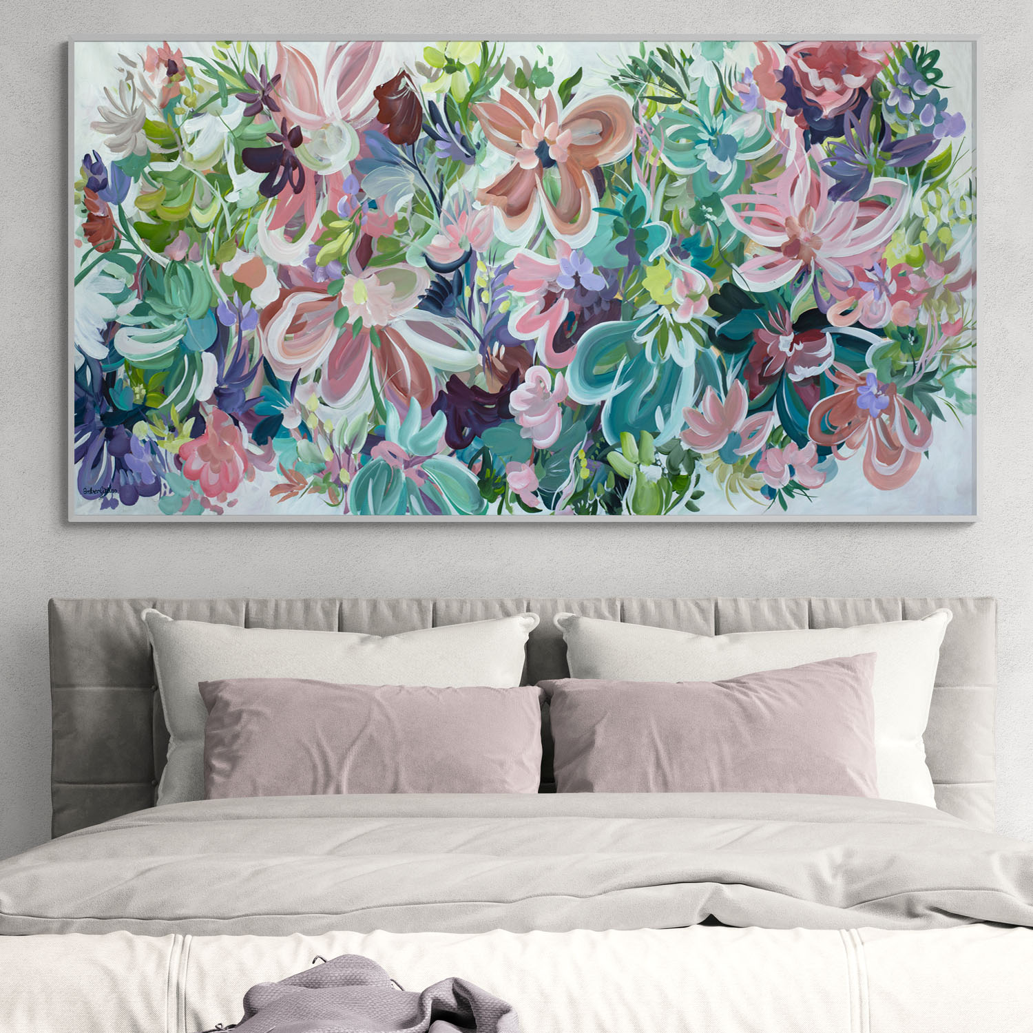 Botanical Kisses Original Art Room 2