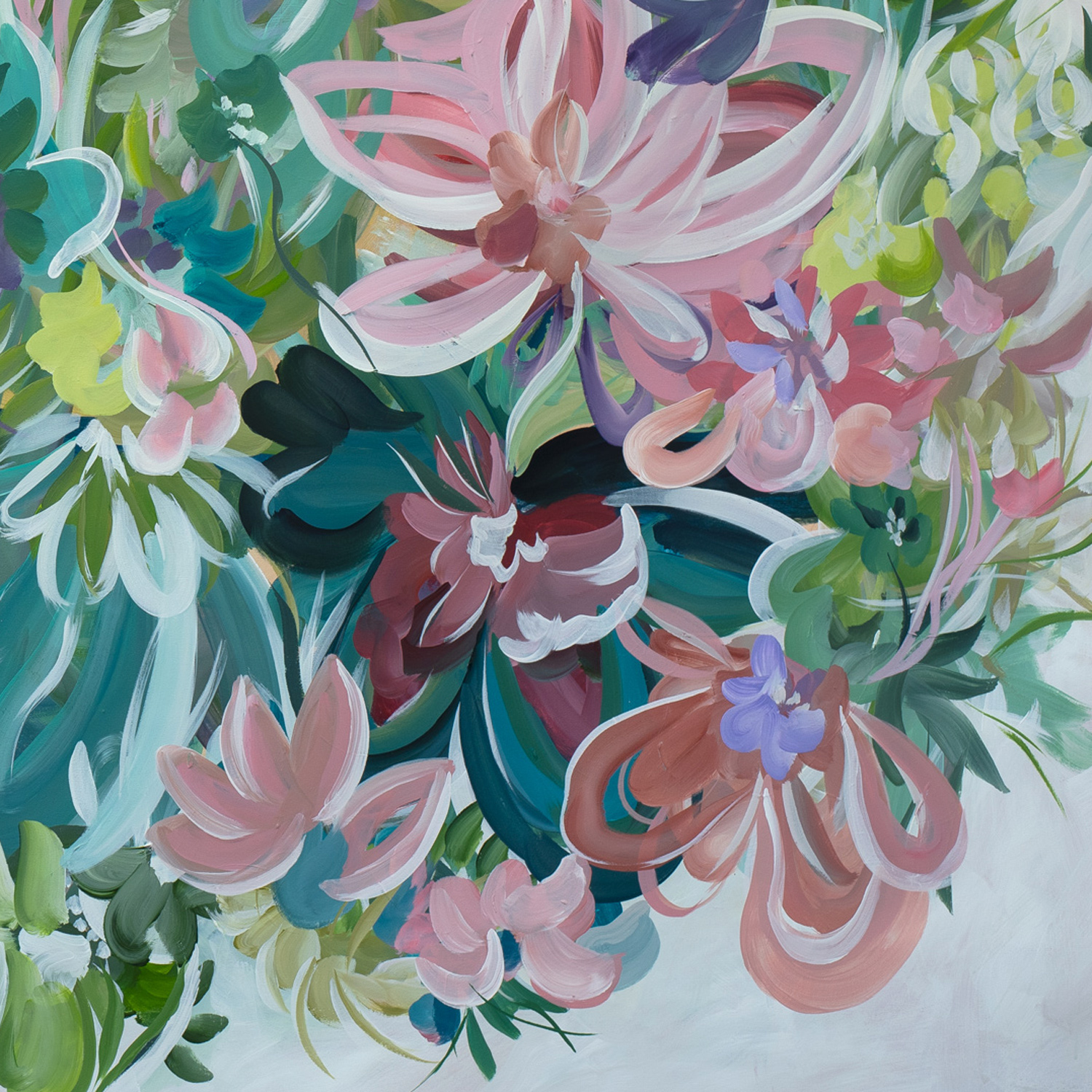 Botanical Kisses Original Art By Amber Gittins Crop