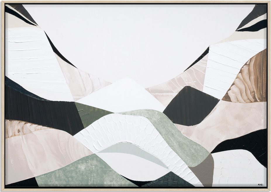 Great Dividing Ranges 2 Framed Canvas Oak Jpeg