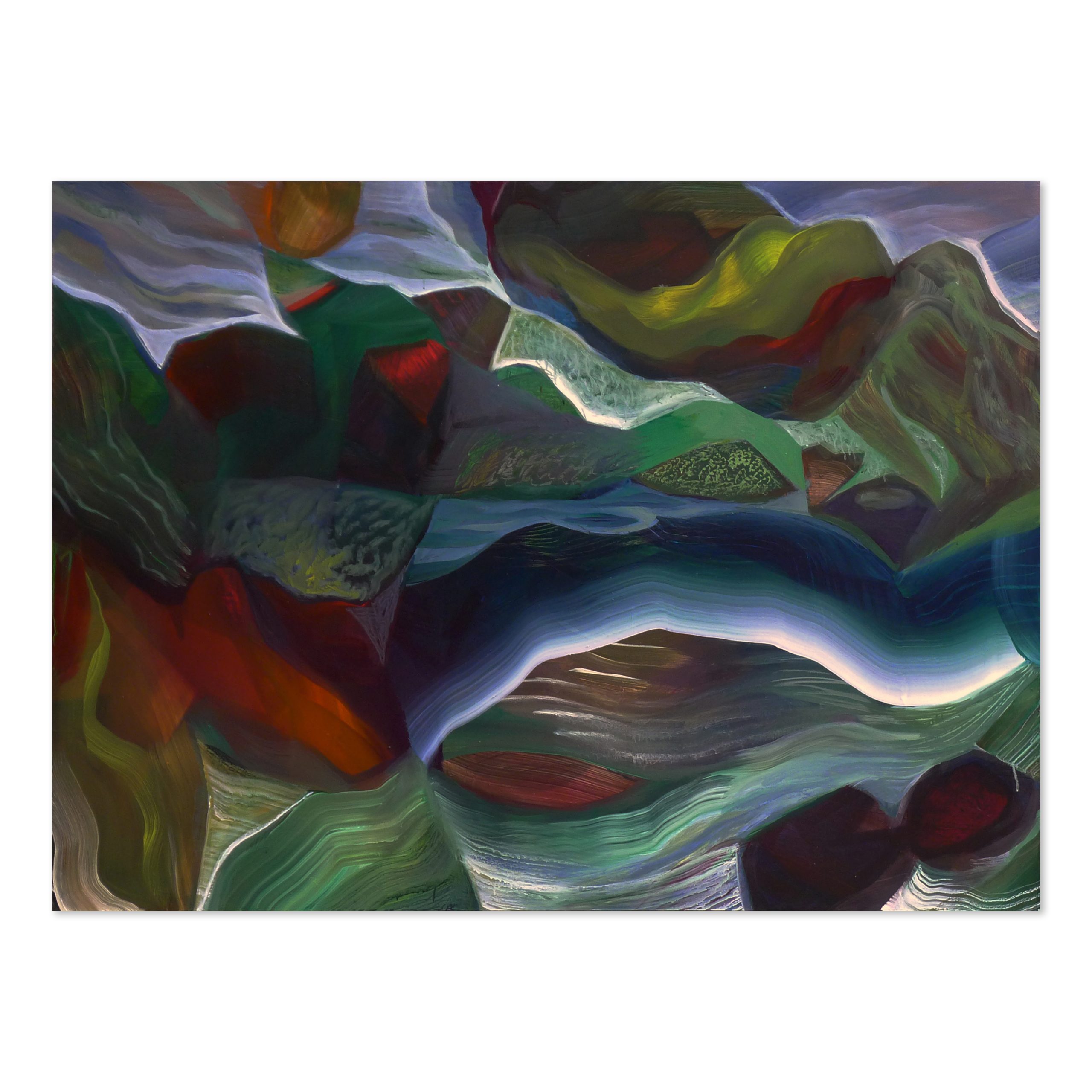 Prehistoric Landscape 25.3'25 90x122cm Sq Shad