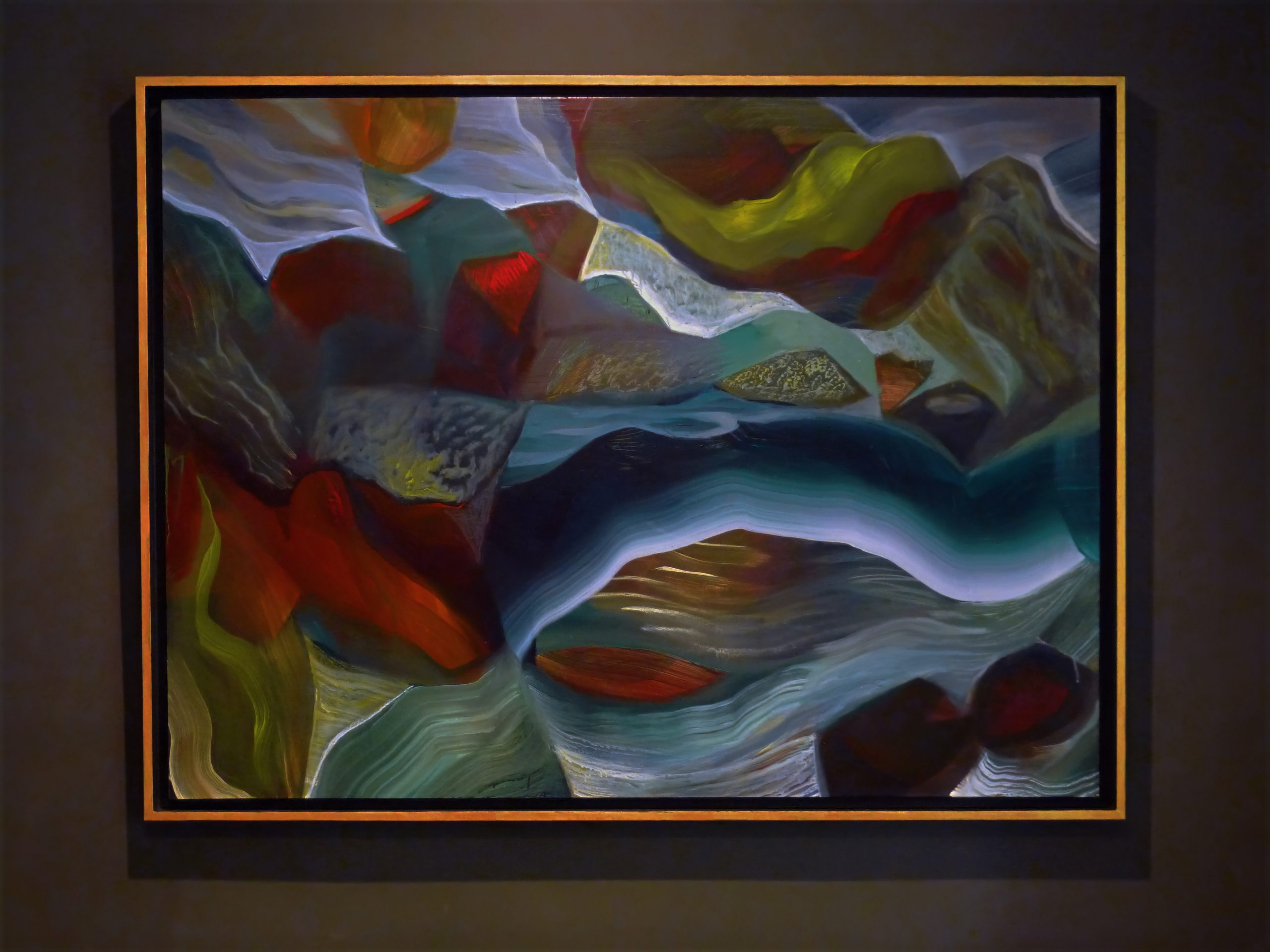 Prehistoric Landscape 4'25 On Wall Topaz Sharpen Denoise Lighting Color