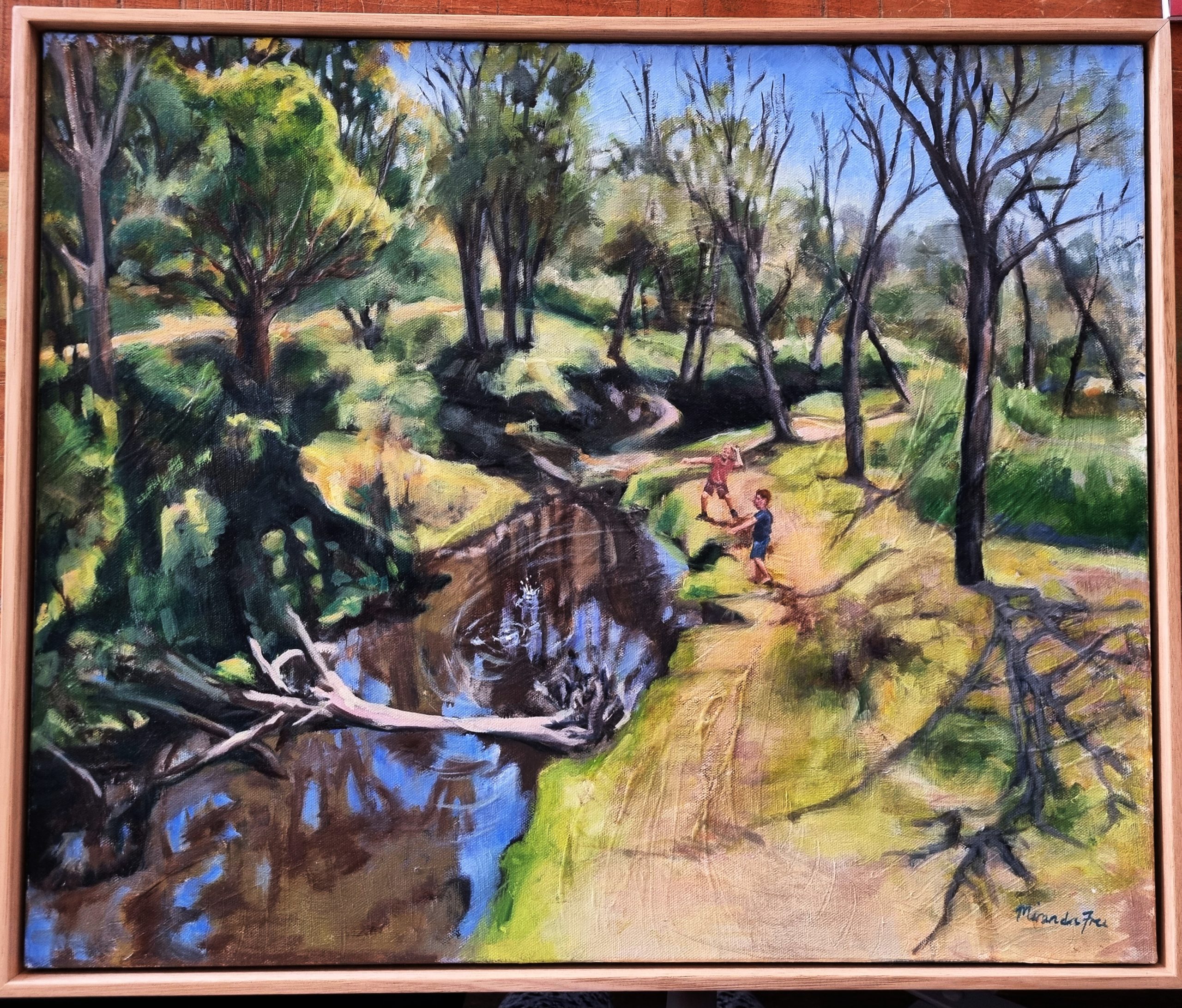 Skipping Stones With Frame