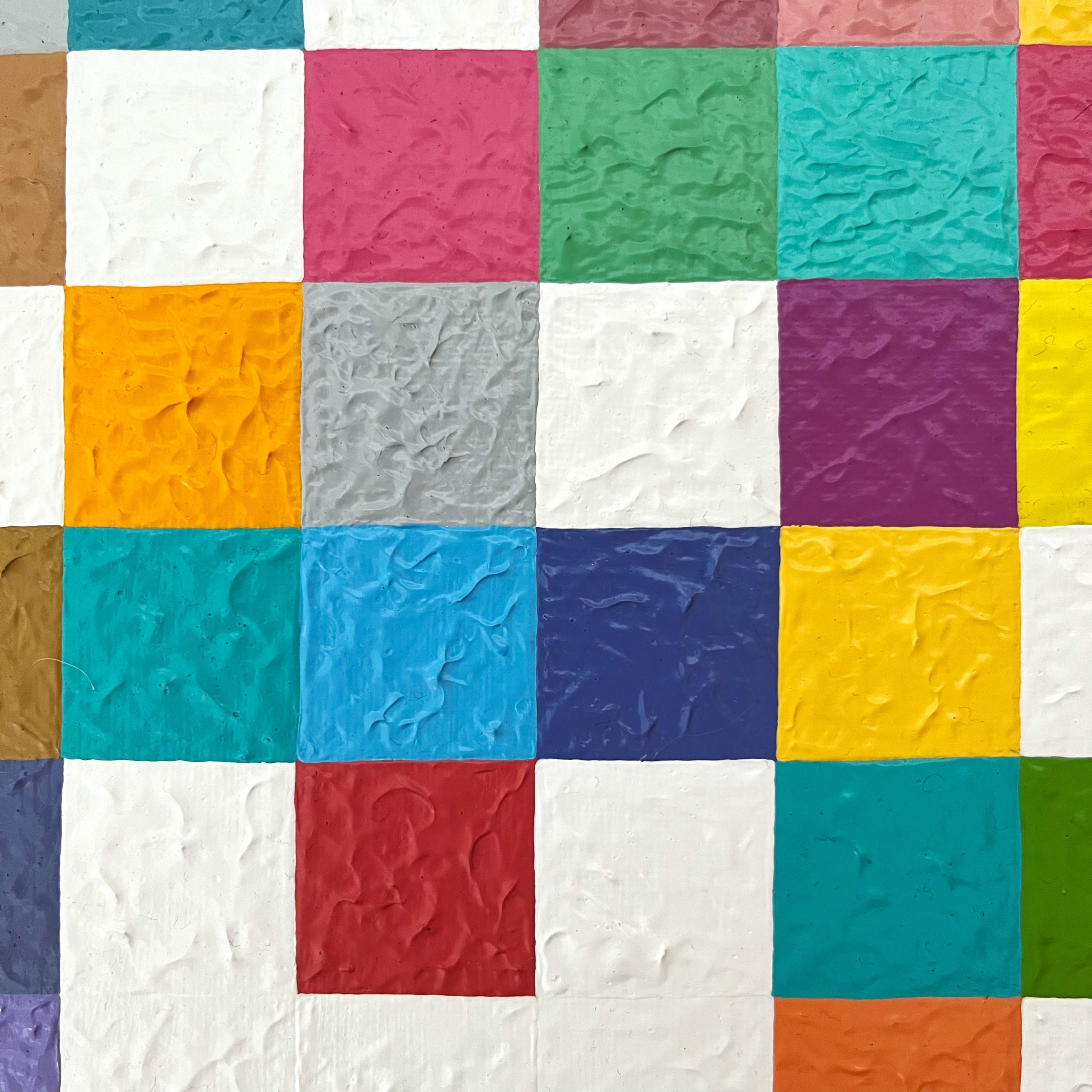 Colourful Square Drop Painting 3