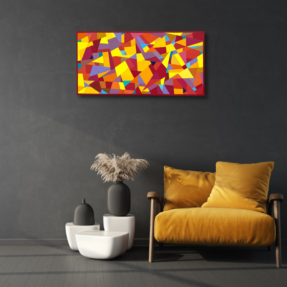 Red Triangle Painting 4