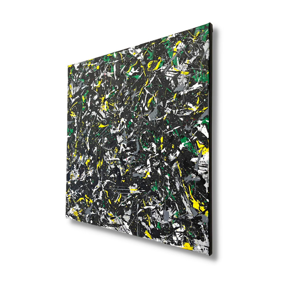 Birds Green Yellow Painting 3