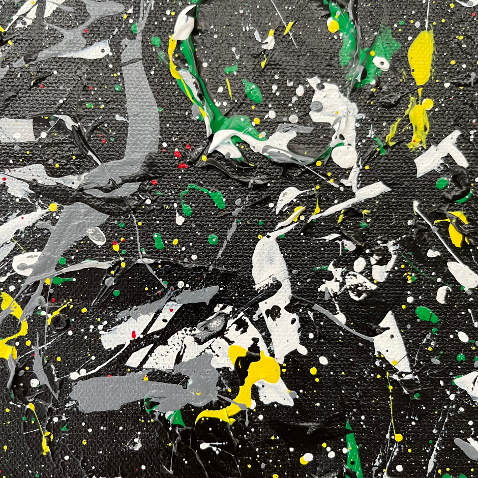 Birds Green Yellow Painting 5