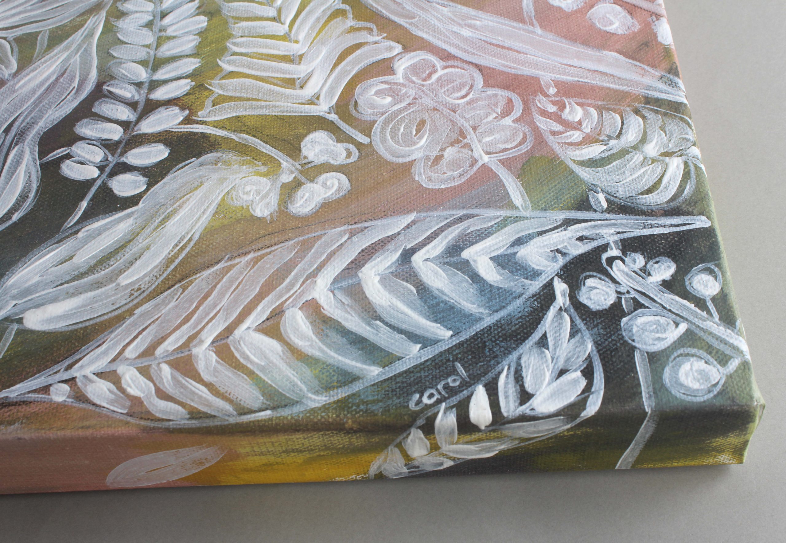 White Leaves 4 Carol Forster Art Lovers Australia