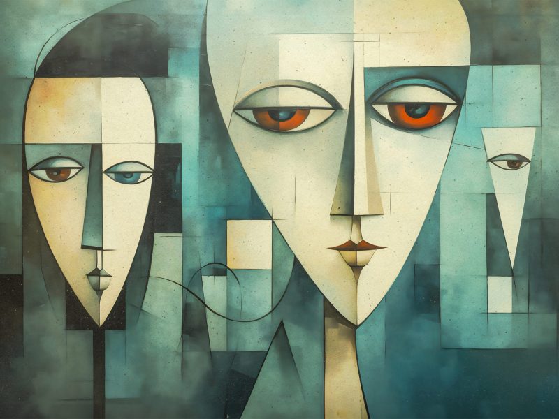 Staggered Faces – Ltd Ed Print