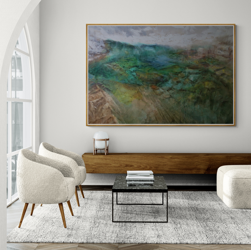 Canvy Coastal Gem Stylish Living Room With Arched Entrance