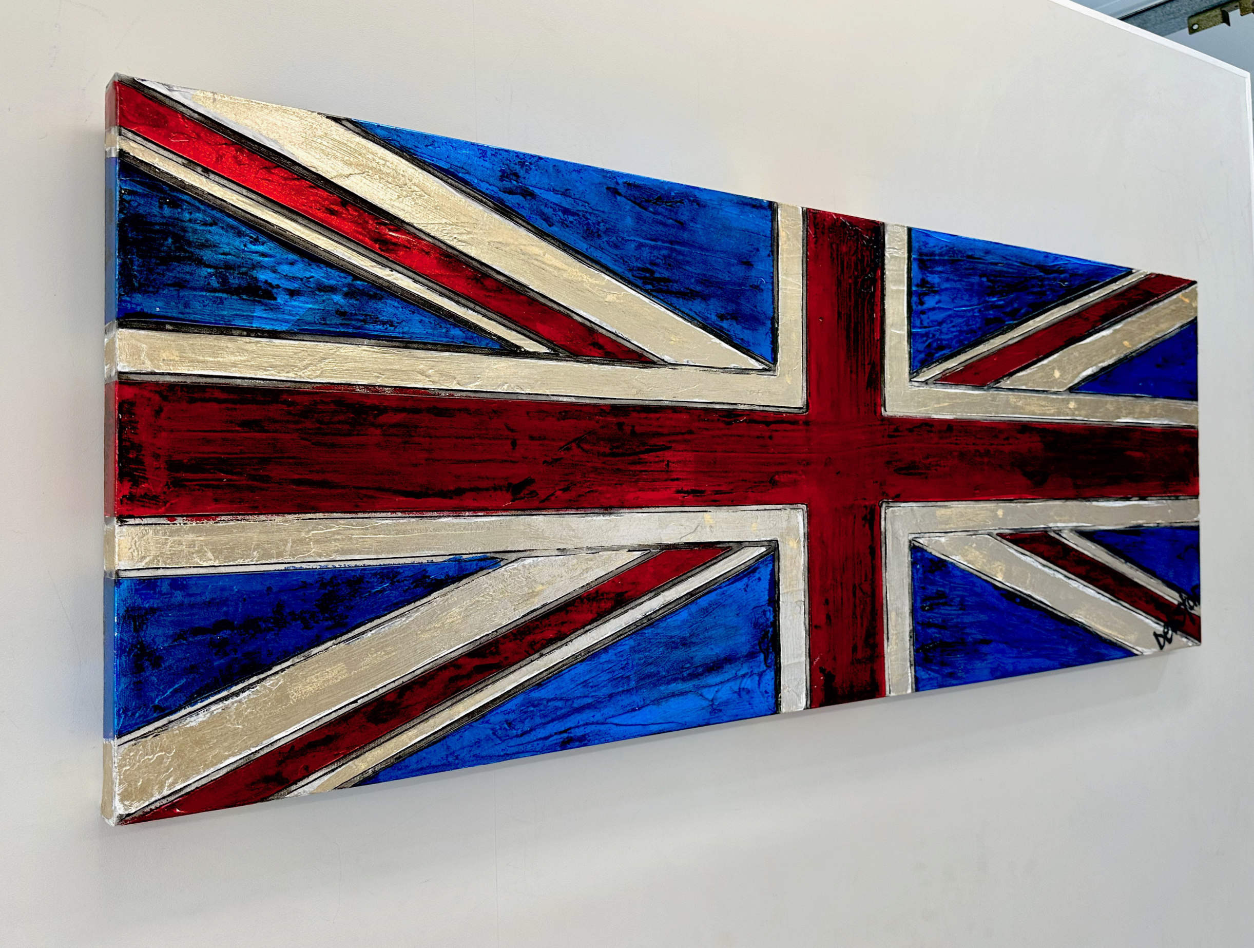 Union Jack Dirty Flag British Pop Art Debstar Deborah Lang Art Urban Canvas 3