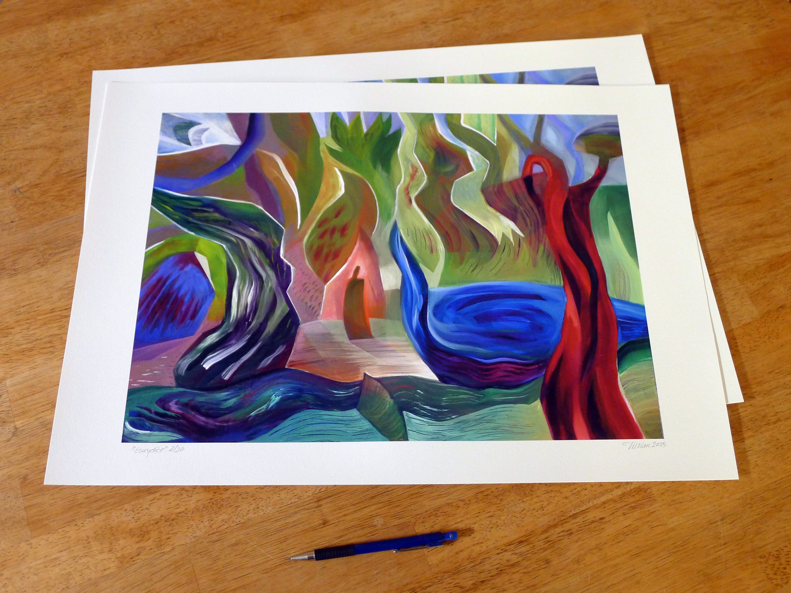 'eurydice' Print On Table