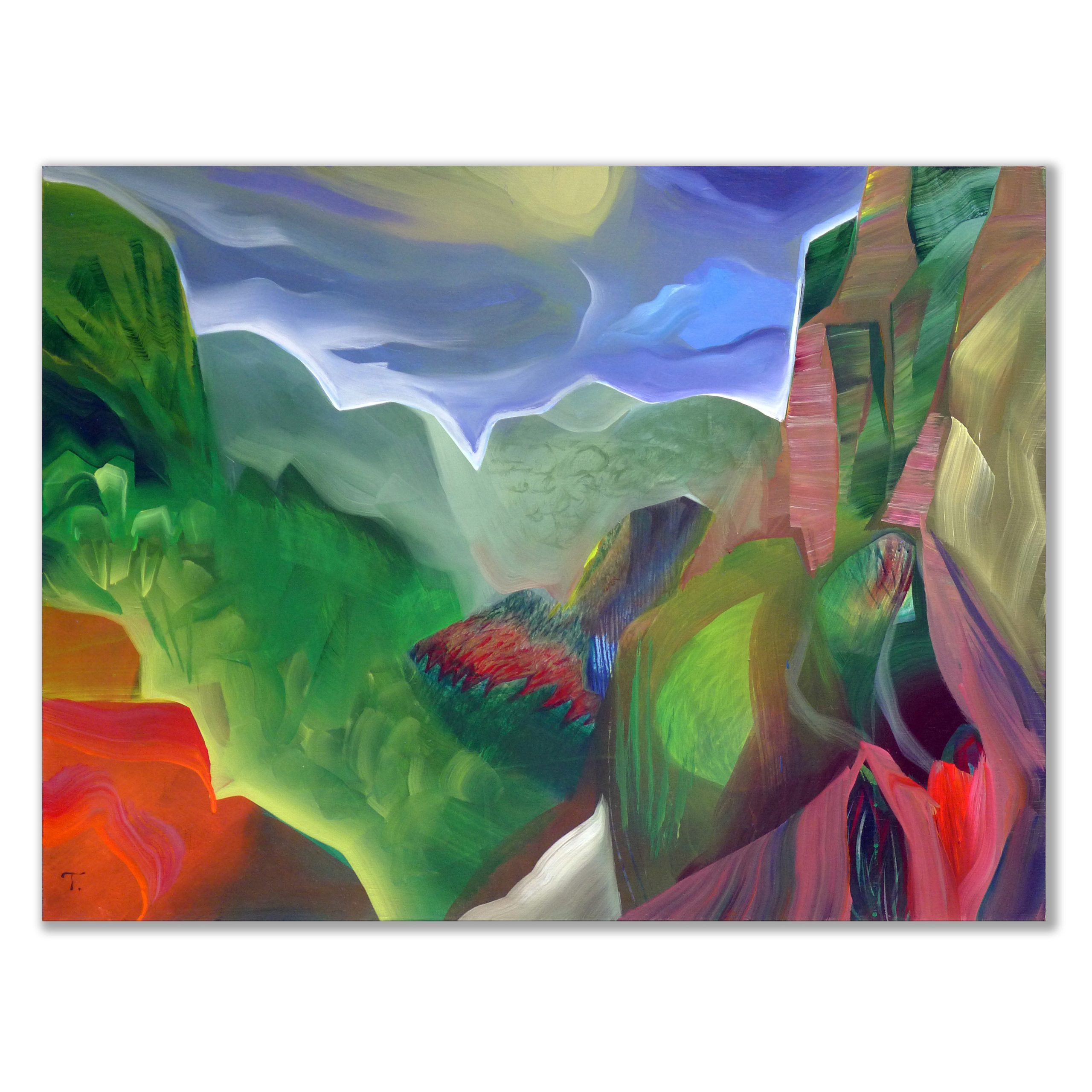 The House On The Cliff 22.3'25 90x122cm Square