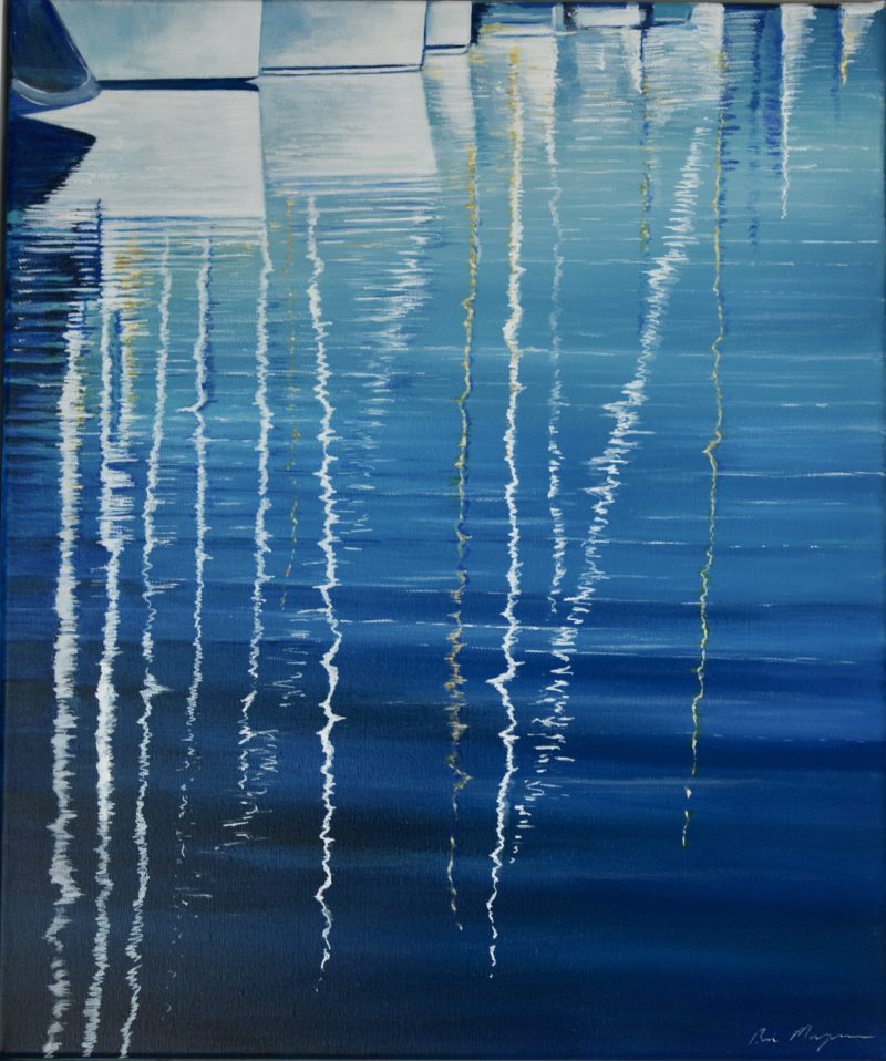 Ultra Marine and White Reflections