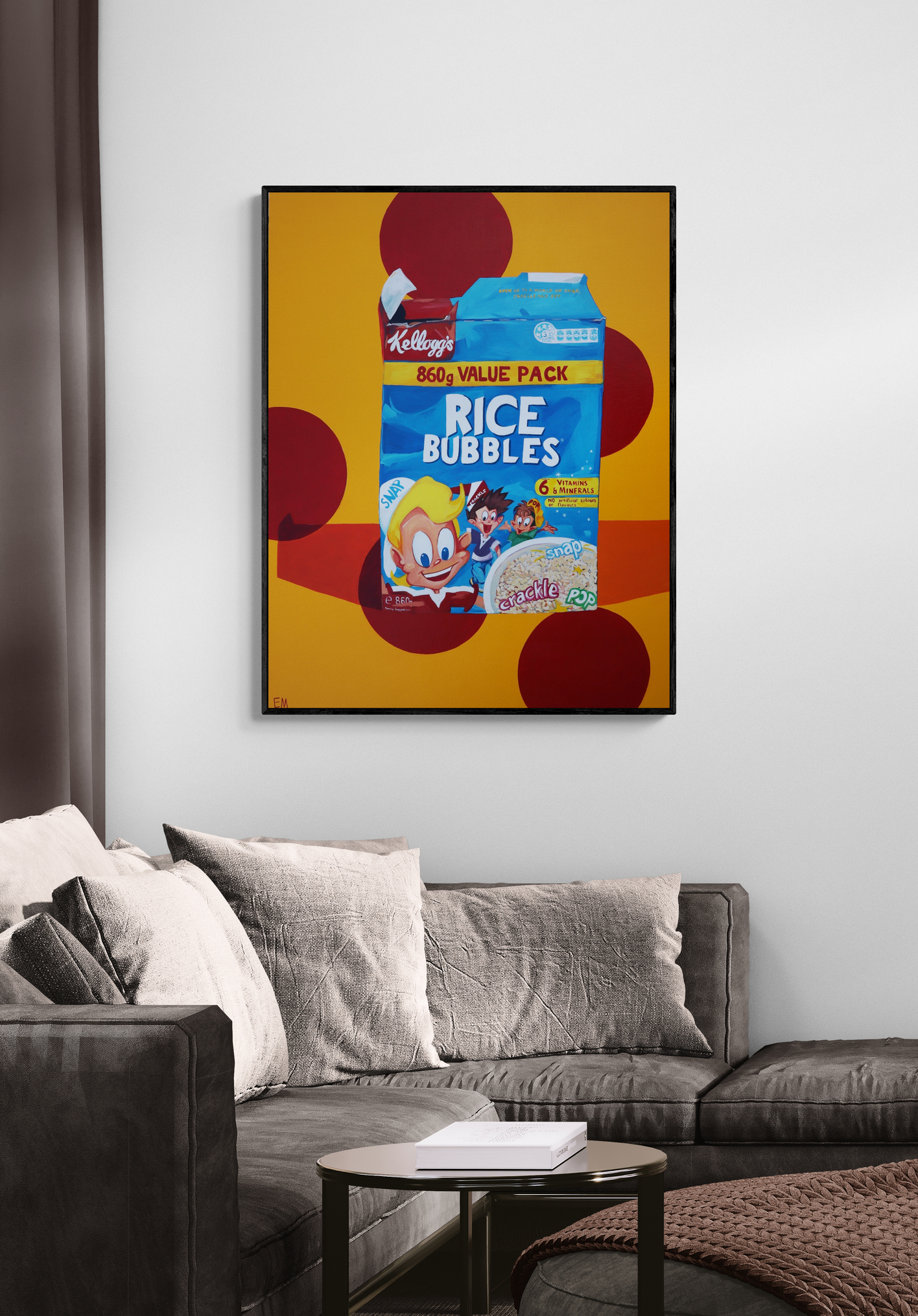 Large Open Living Room With Tropical Plant