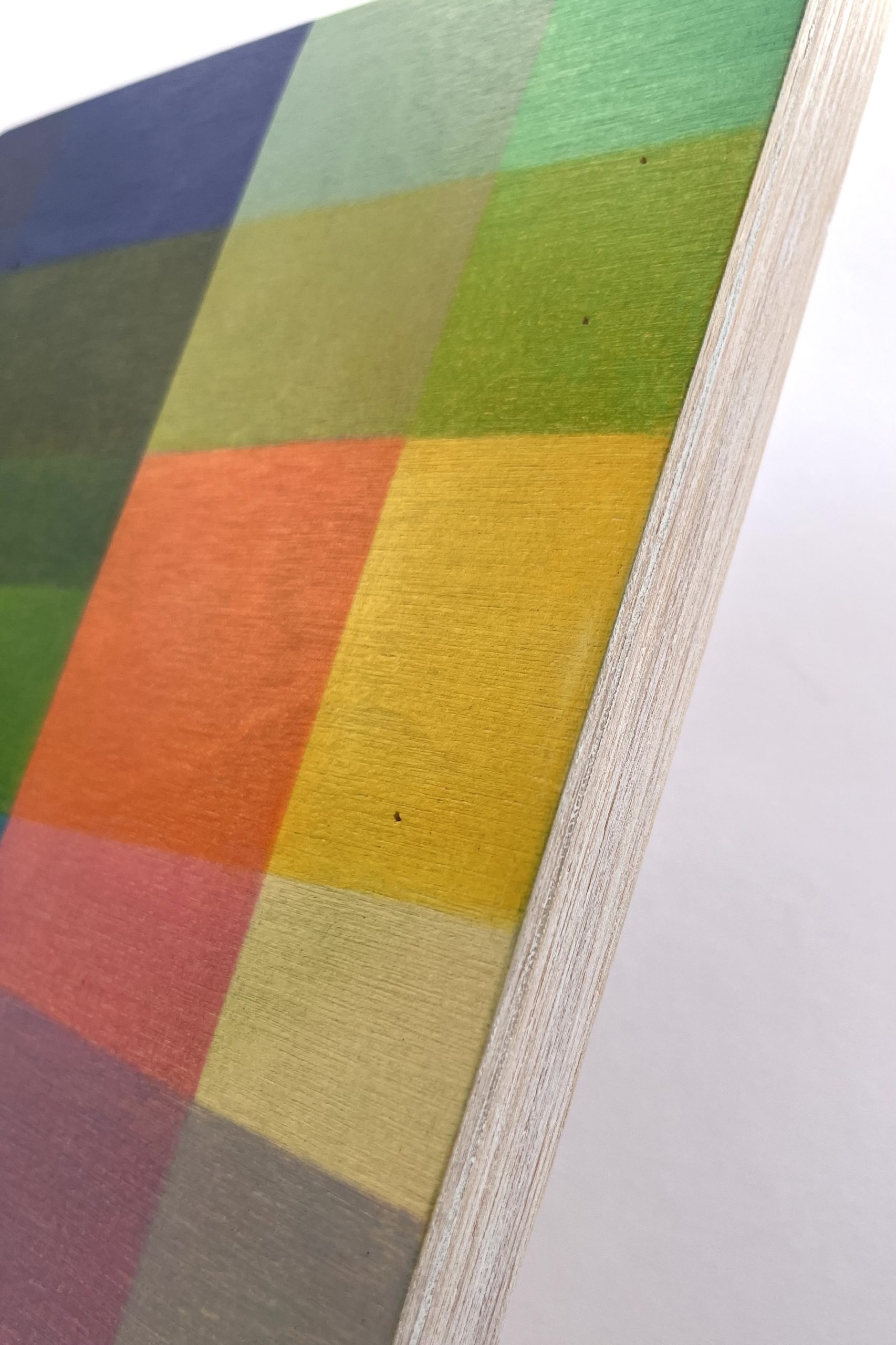 Charlotte De Pace Edge Mini Colourfiled I Abstract Pencil On Board Art Lovers Australia