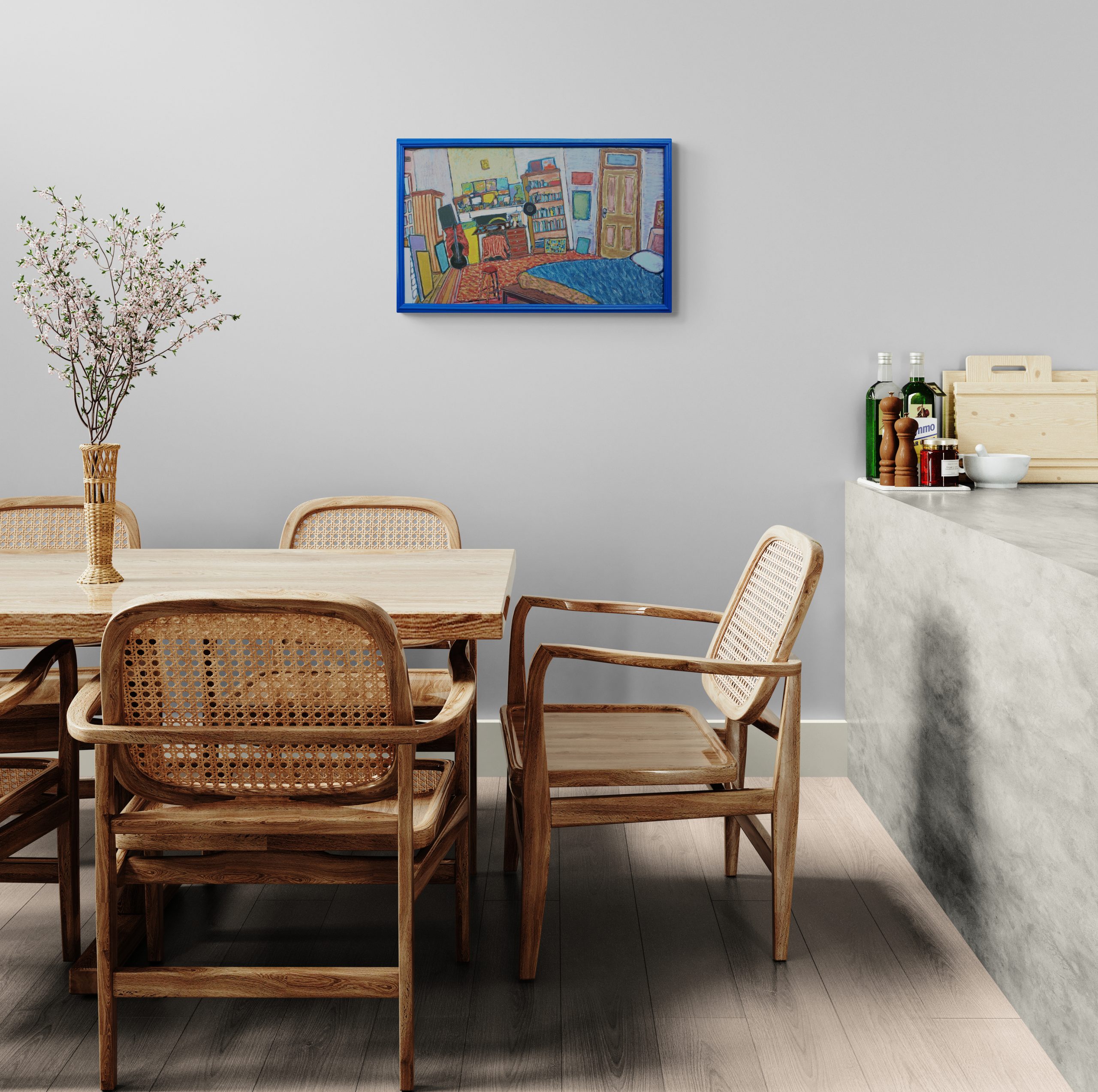 Dining Area Next To Kitchen Bench