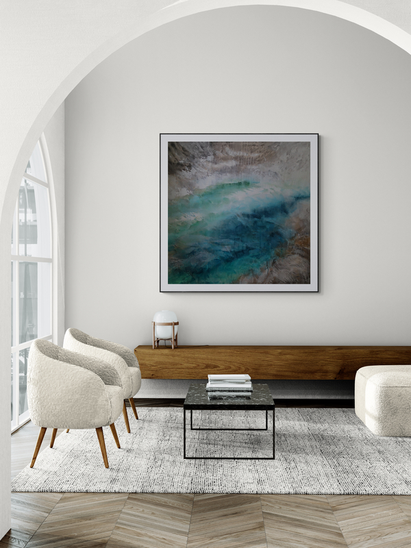 Canvy Whispering Tide Stylish Living Room With Arched Entrance (1)