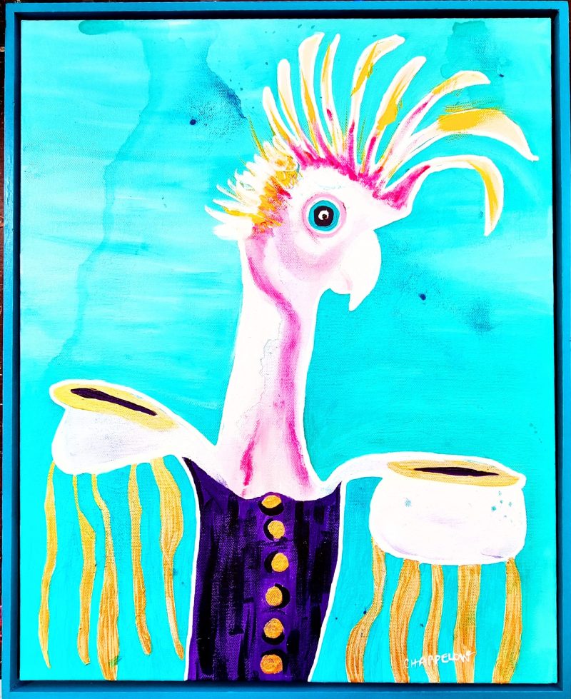 Shoulder pads make Cocky- cocky