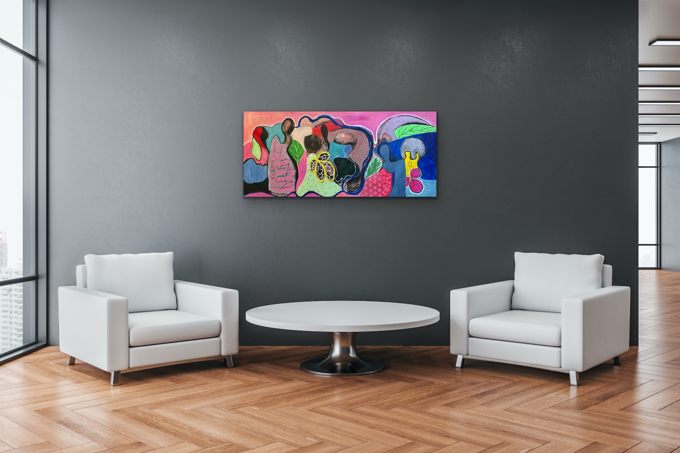 When The Spirits Sings Insitu Grey Wall