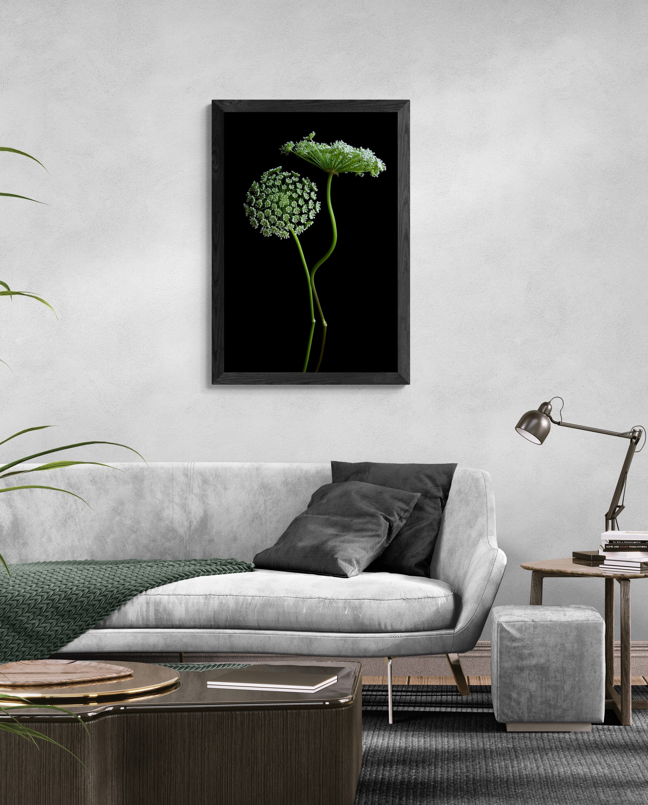 Modern Living Room With A Fancy Coffee Table