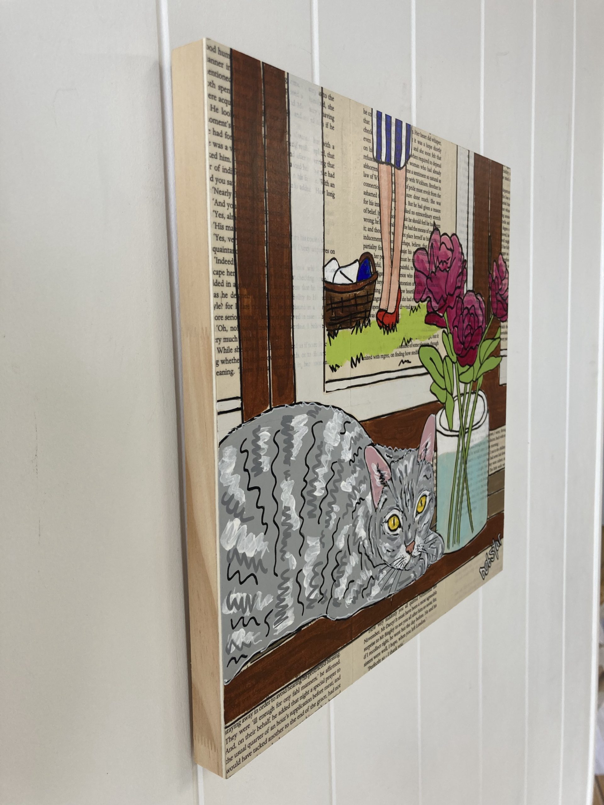 Deborah Lang Debstar Cat Capers Flowers And Washing 3