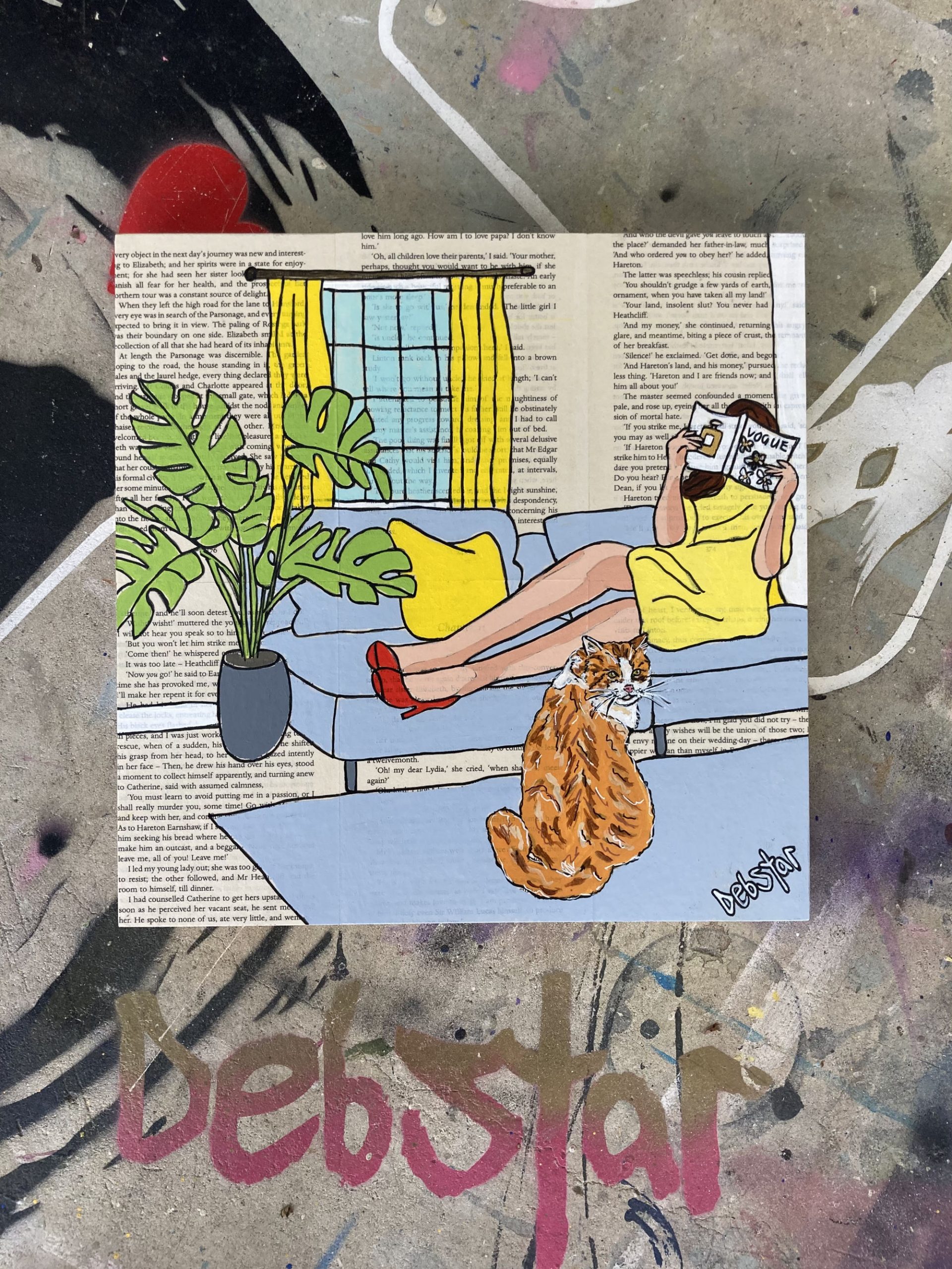 Deborah Lang Debstar Cat Capers Lounging 4