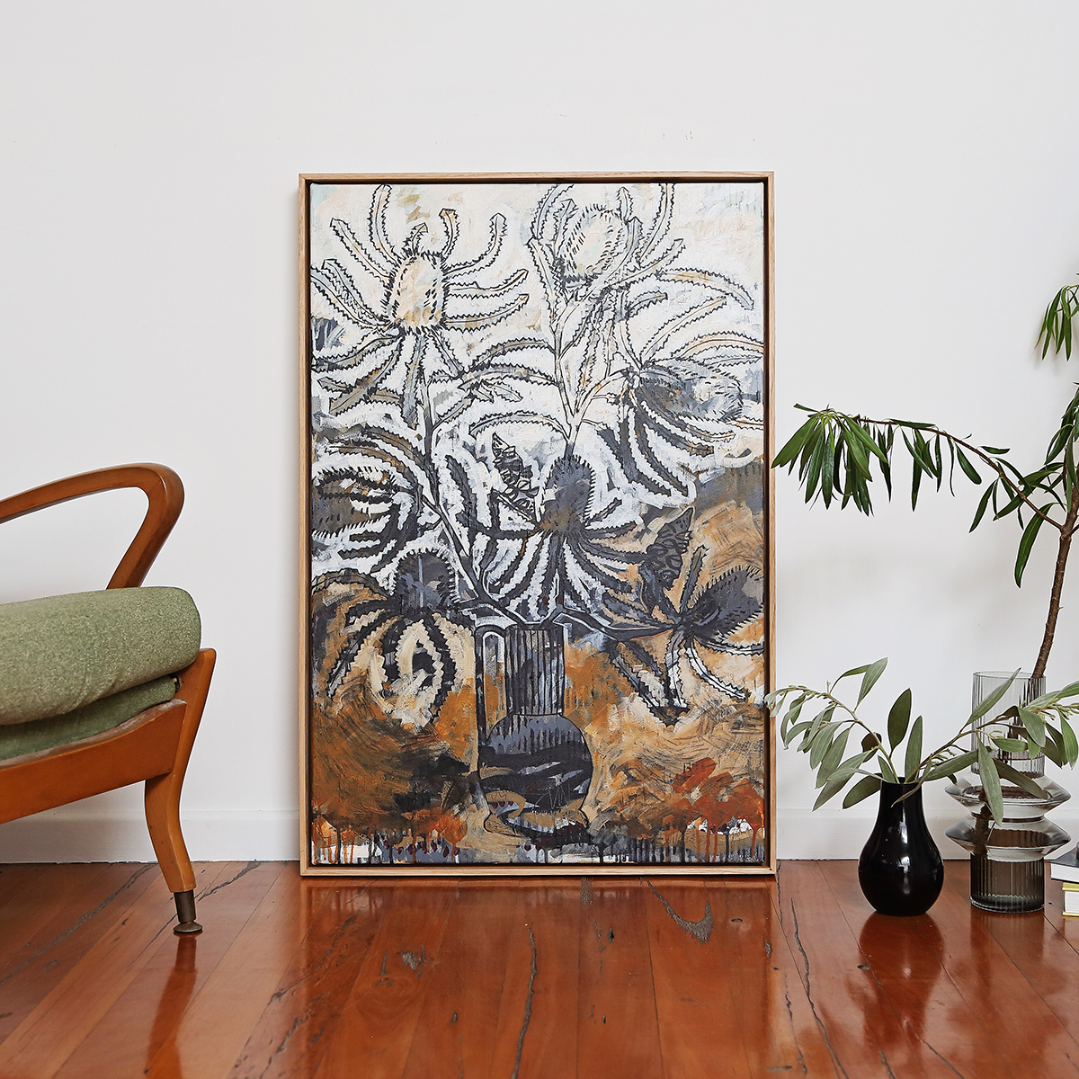 Lr 064 Banksia Serrata Still Iii Smith & Brooks Paintings Of Banksias Art For My Walls Art From Australia