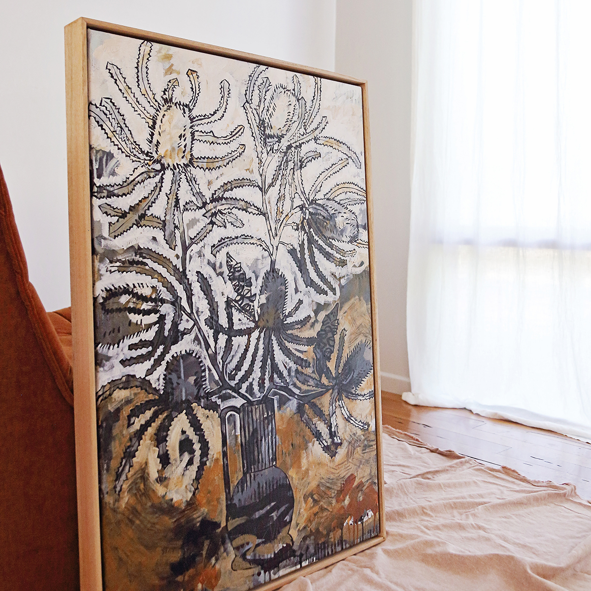 Lr 088 Banksia Serrata Still Iii Smith & Brooks Paintings Of Banksias Art For My Walls Art From Australia