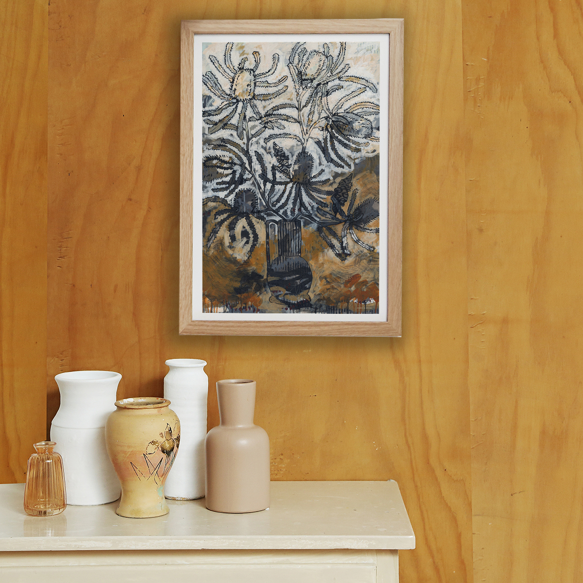 Lr 092 Banksia Serrata Still Iii Smith & Brooks Paintings Of Banksias Art For My Walls Art From Australia