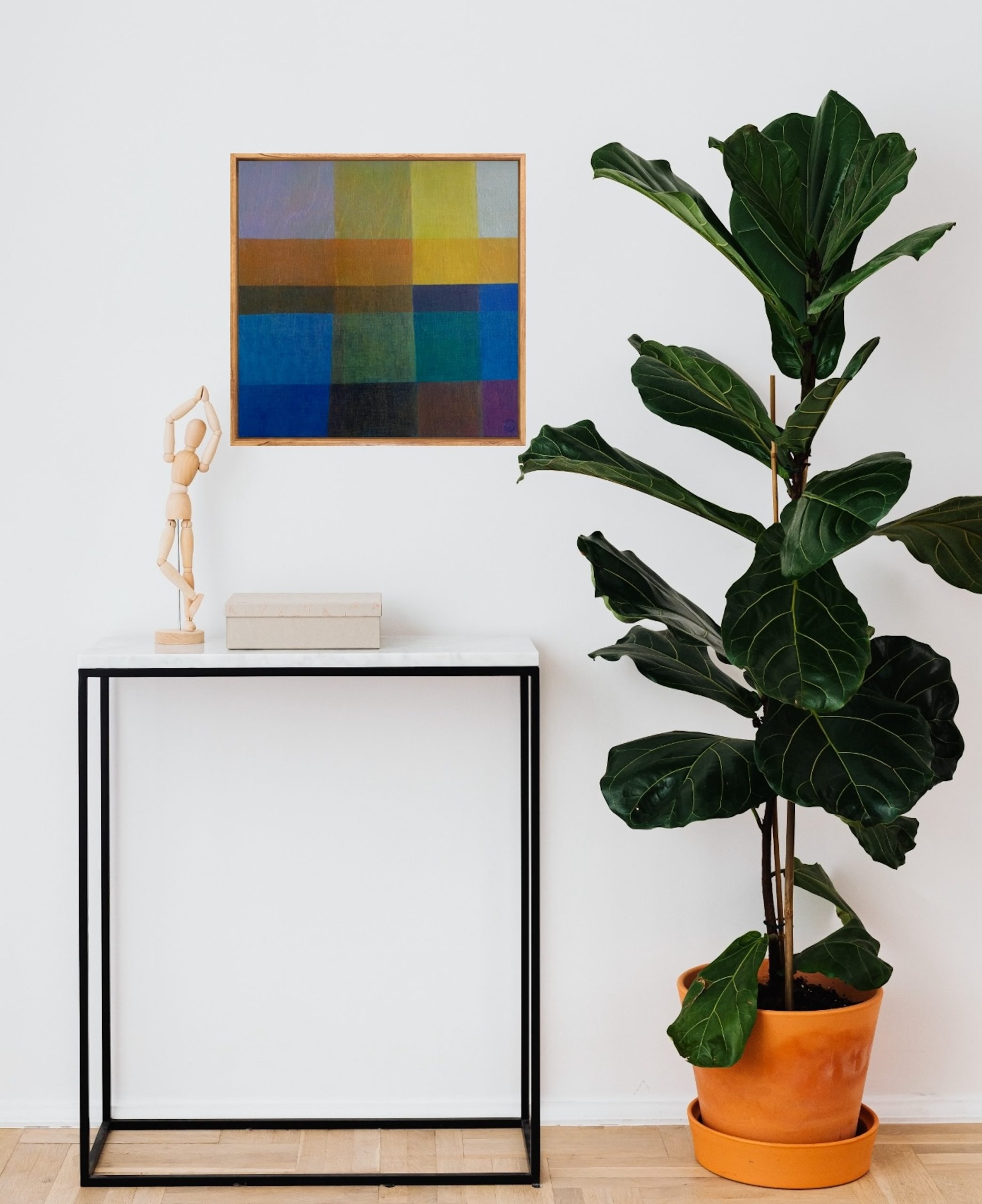 Charlotte De Pace Colourfield Ii Insitu Above Console Art Lovers Australia