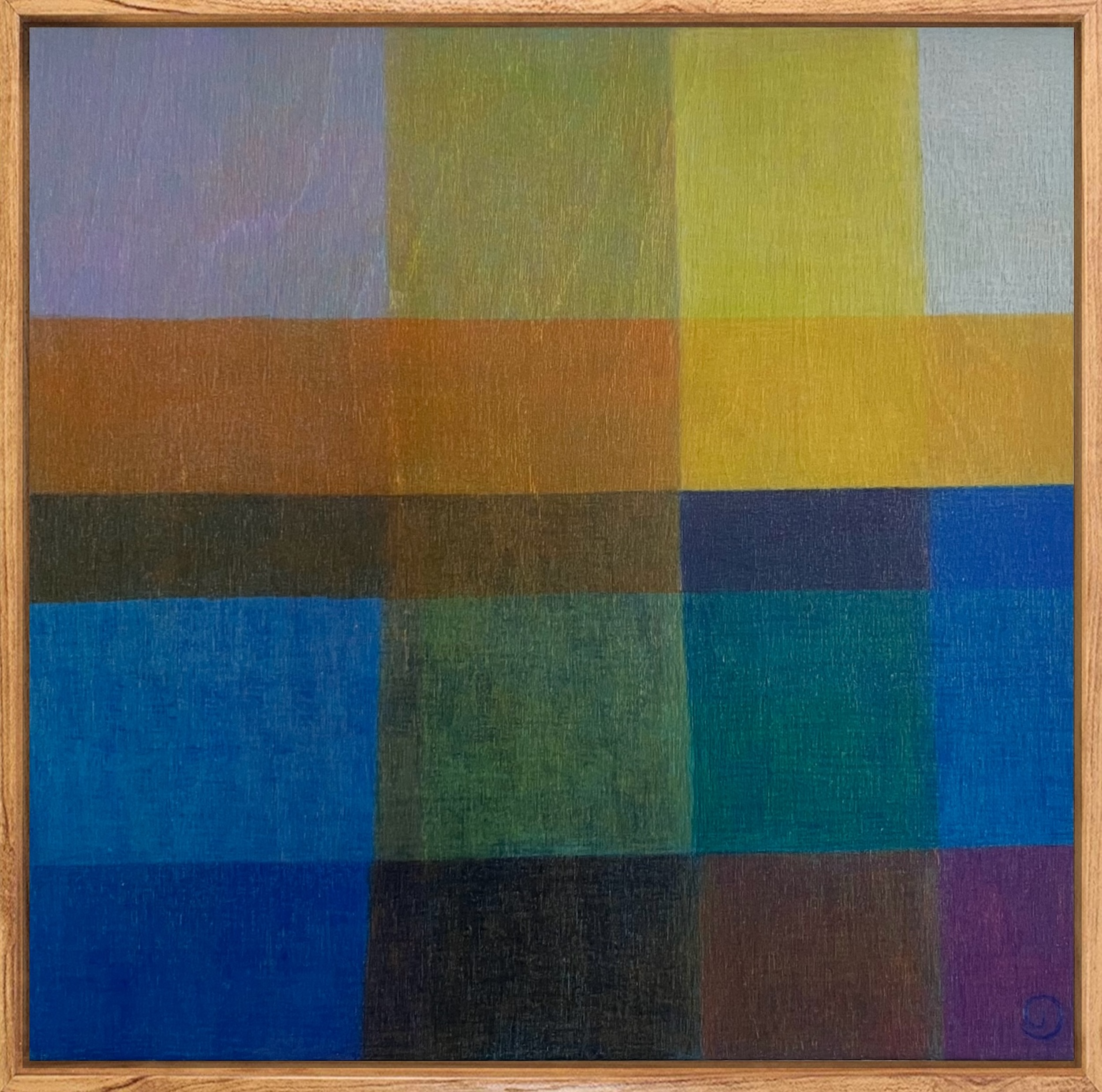 Charlotte De Pace Colourfield Ii Natural Frame Example Art Lovers Australia